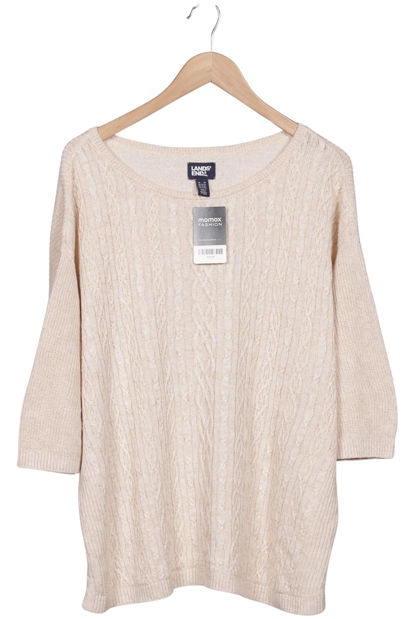 

Lands End Damen Pullover, beige, Gr. 52