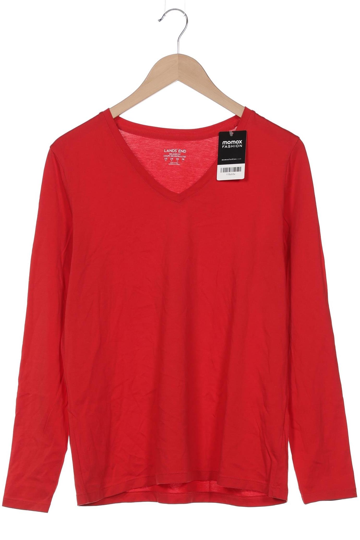 

Lands End Damen Langarmshirt, rot, Gr. 38