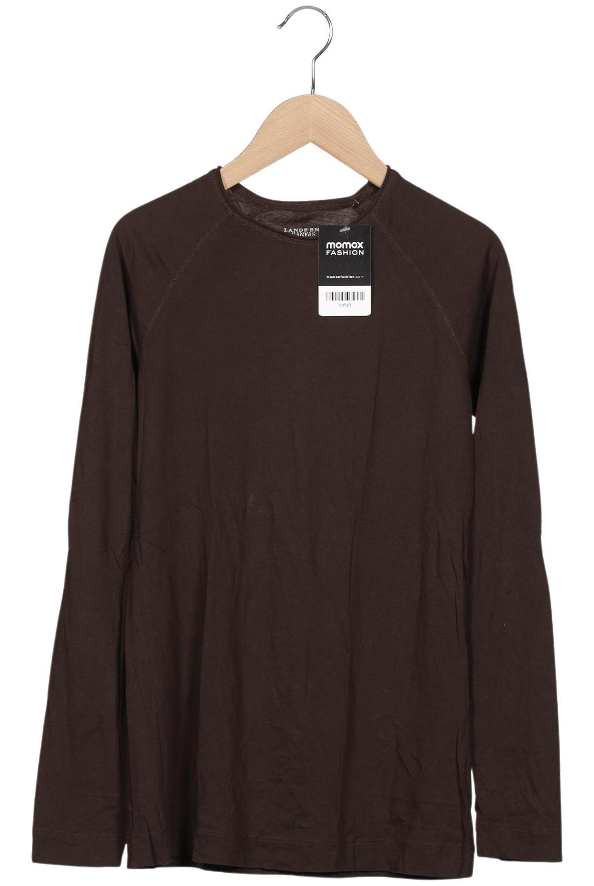 

Lands End Damen Langarmshirt, braun, Gr. 36