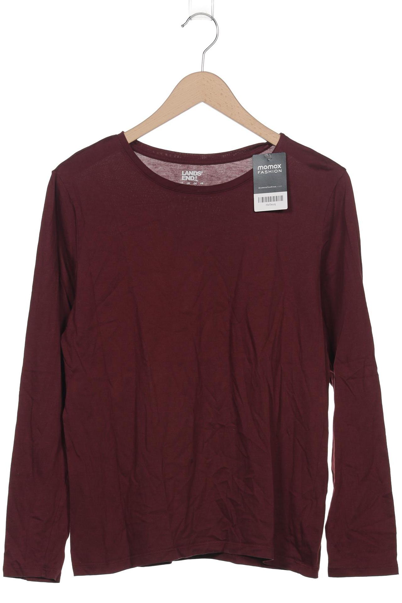 

Lands End Damen Langarmshirt, bordeaux, Gr. 38