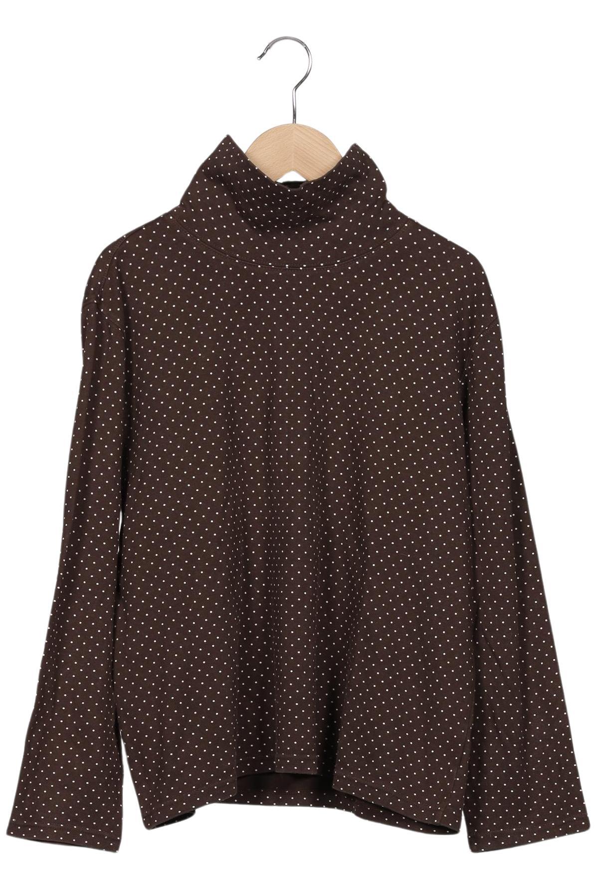 

Lands End Damen Langarmshirt, braun, Gr. 38