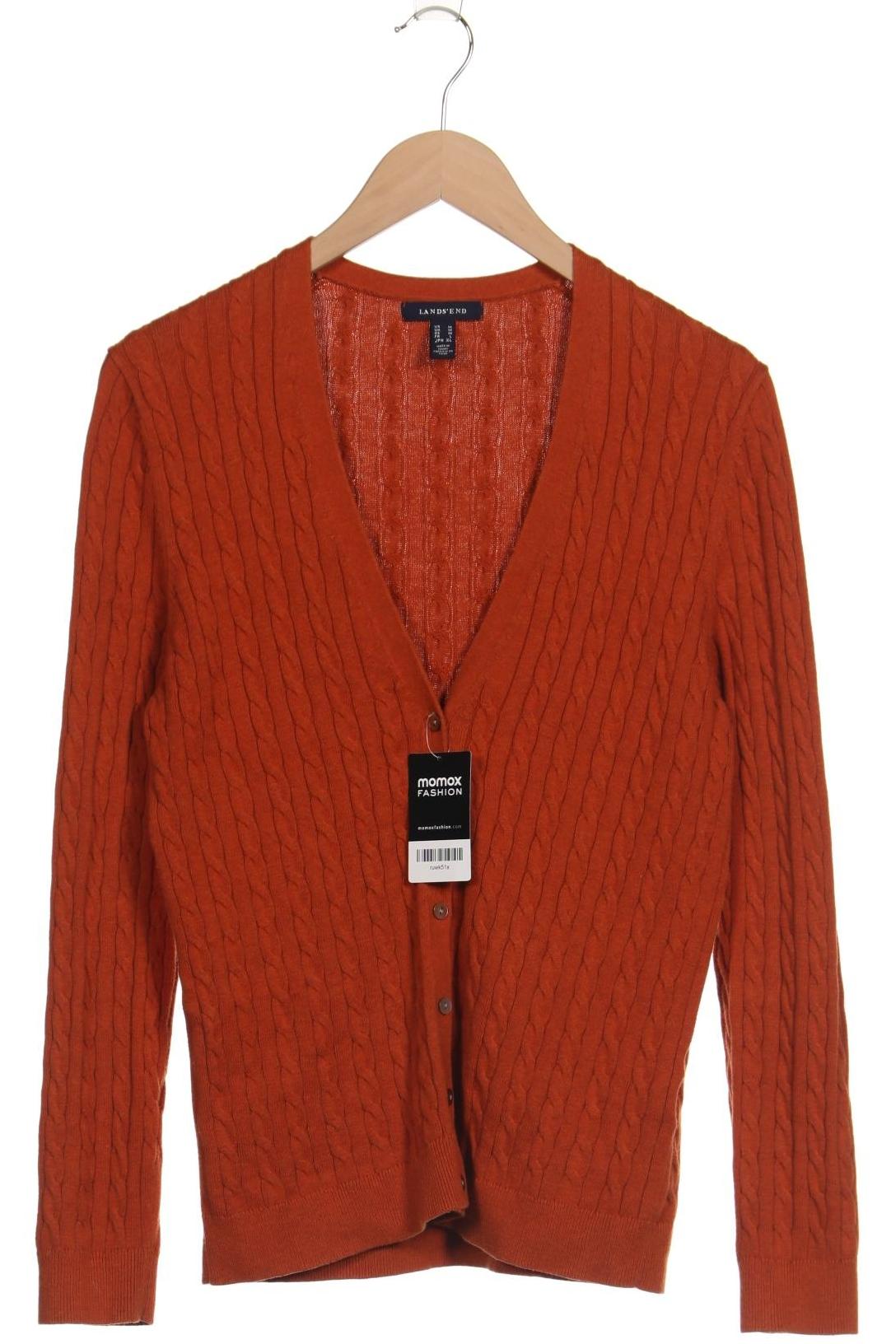 

Lands End Damen Strickjacke, orange, Gr. 38
