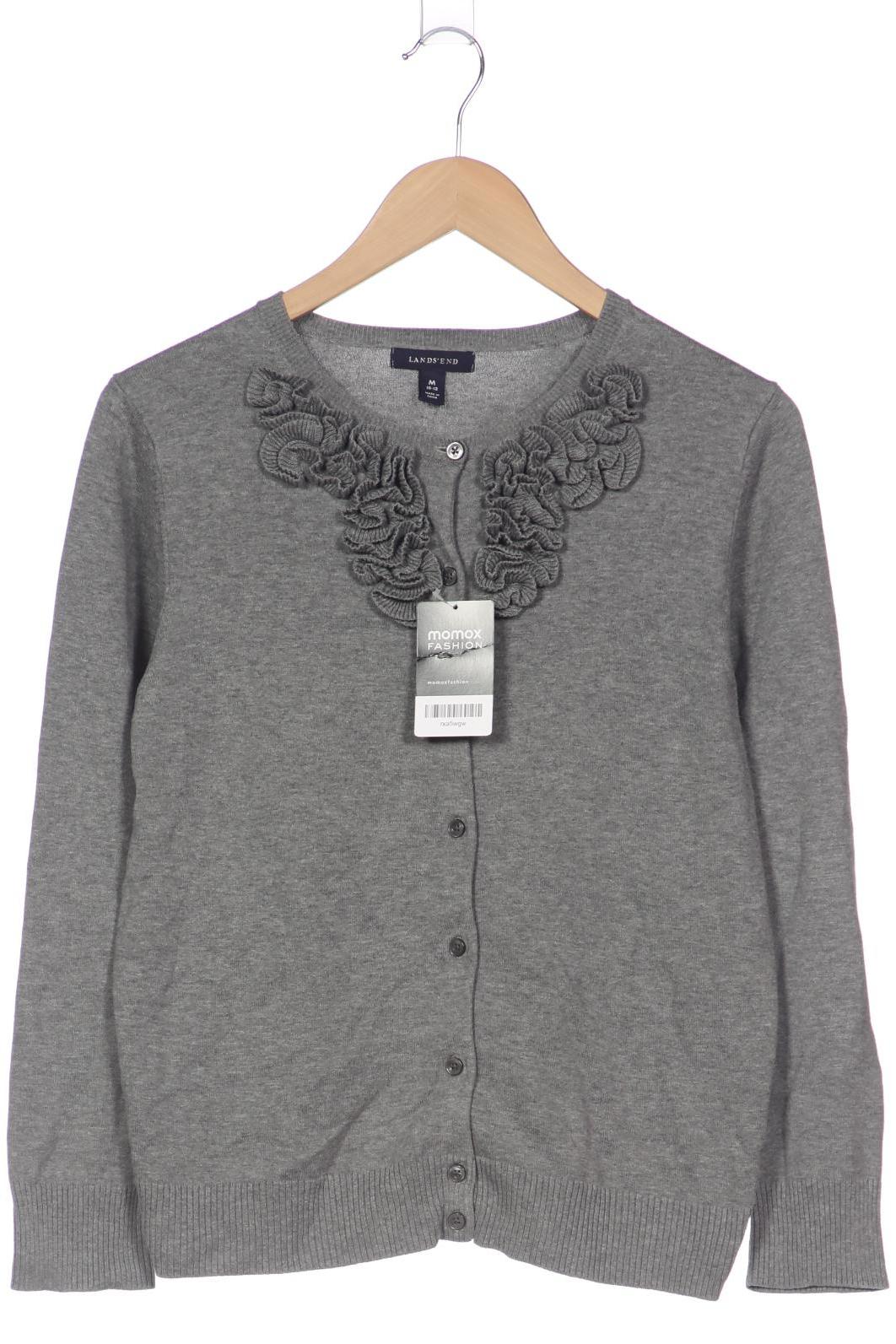 

Lands End Damen Strickjacke, grau, Gr. 38