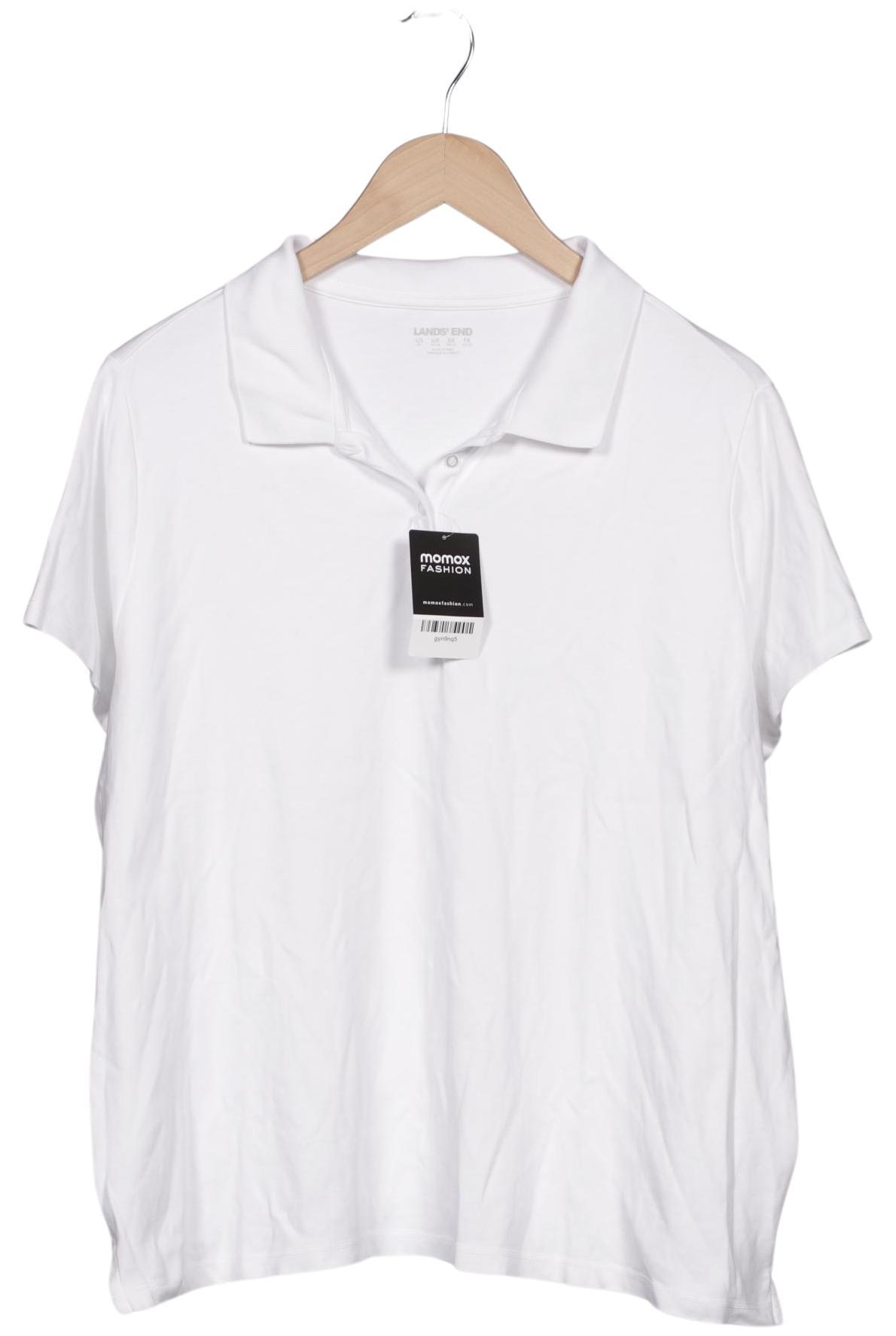 

Lands End Damen Poloshirt, weiß, Gr. 52