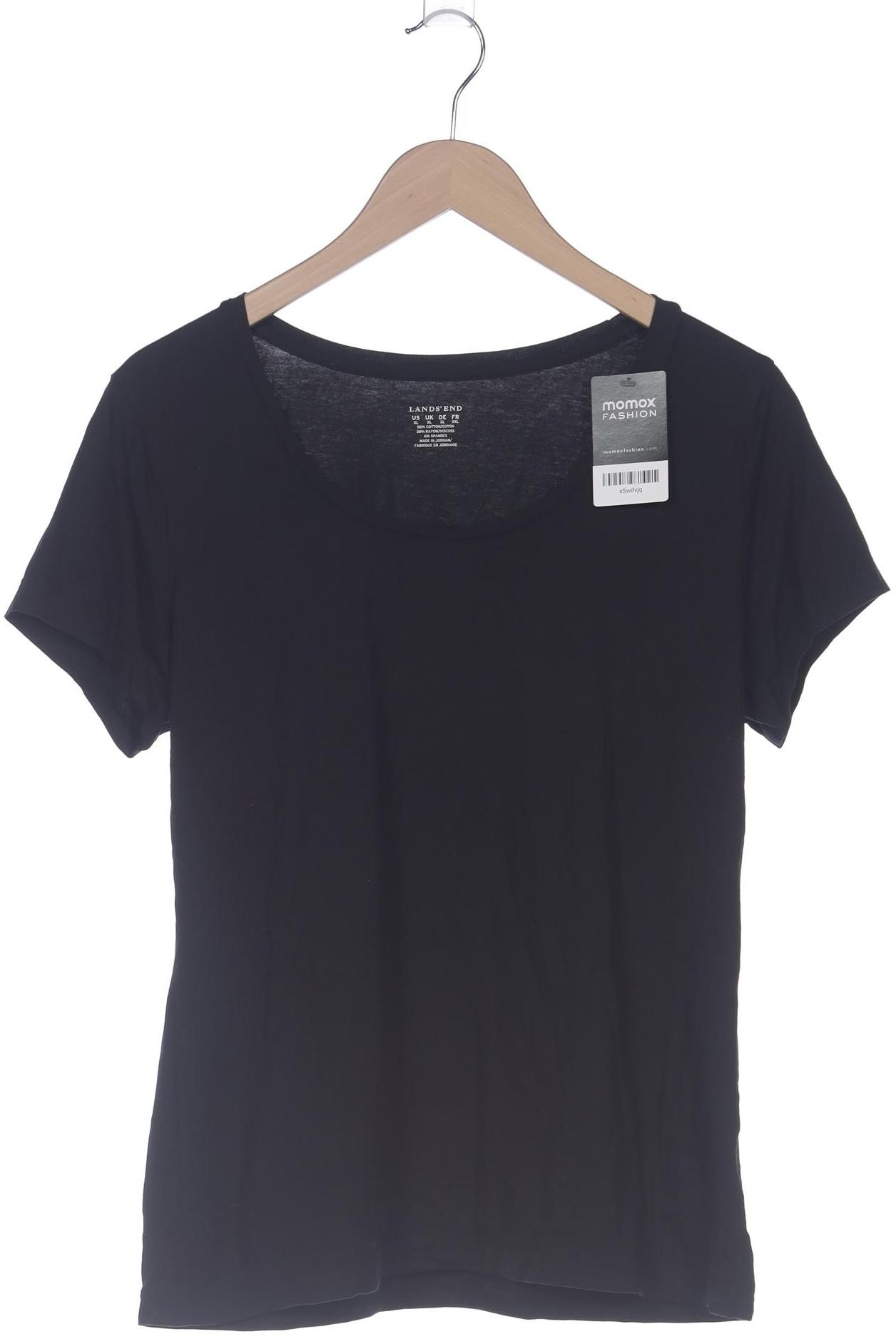 

Lands End Damen T-Shirt, schwarz, Gr. 44