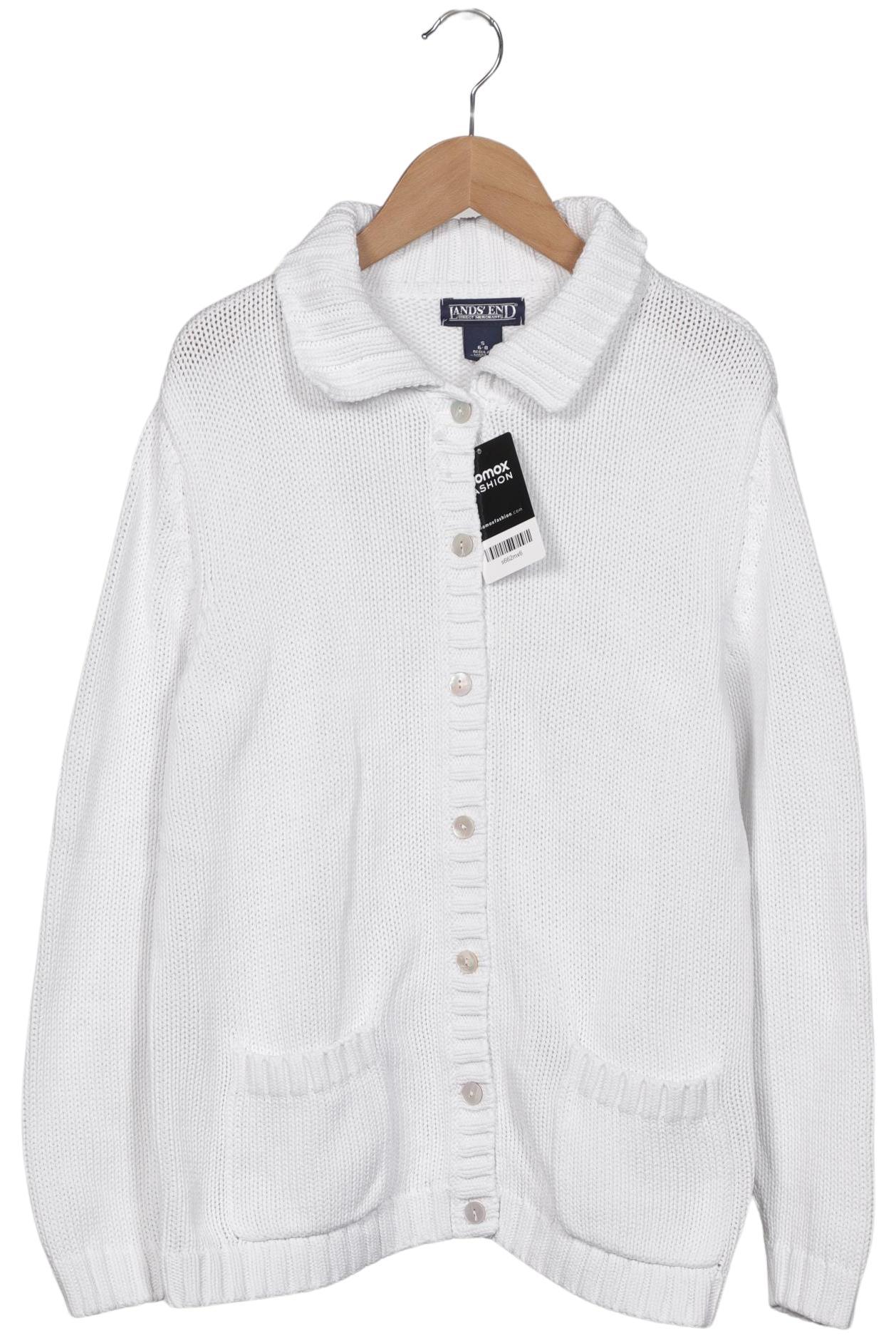 

Lands End Damen Strickjacke, weiß, Gr. 36