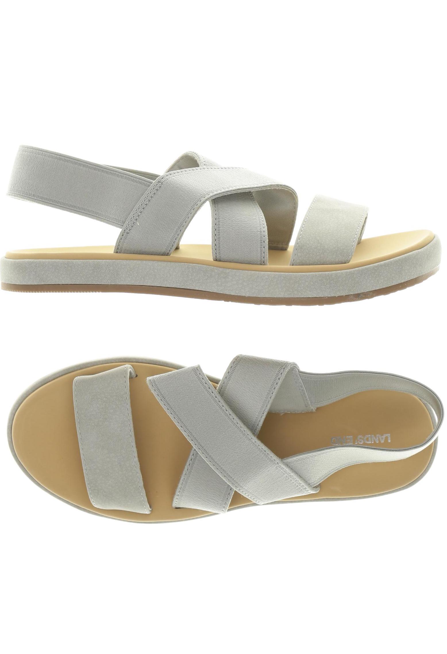 

Lands End Damen Sandale, grau, Gr. 37