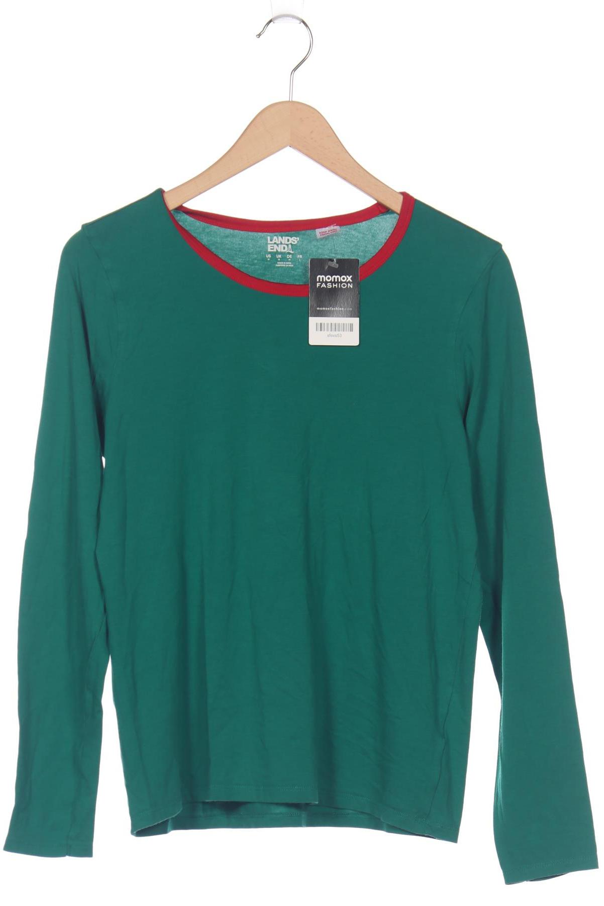 

Lands End Damen Langarmshirt, grün, Gr. 38