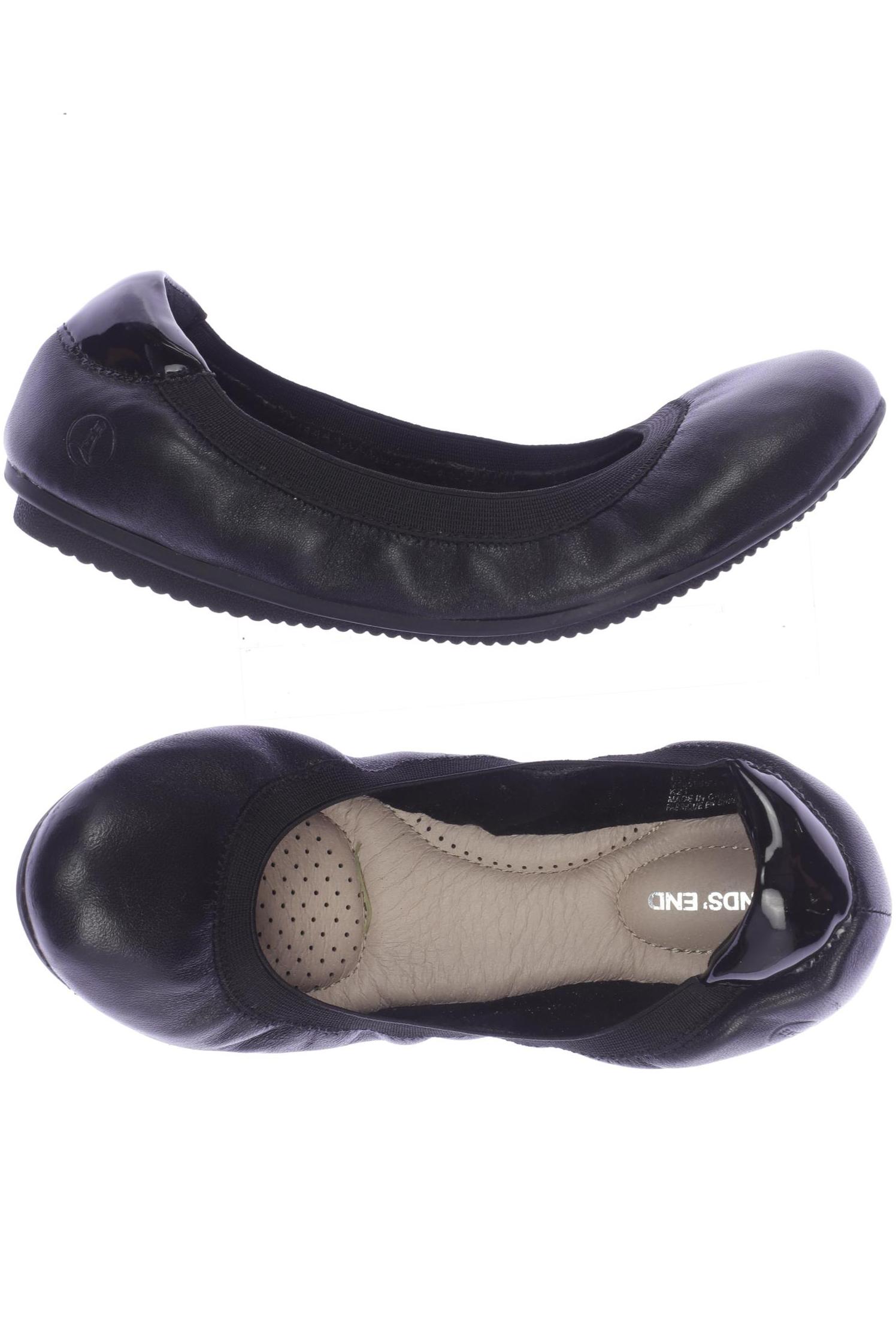 

Lands End Damen Ballerinas, schwarz, Gr. 4.5