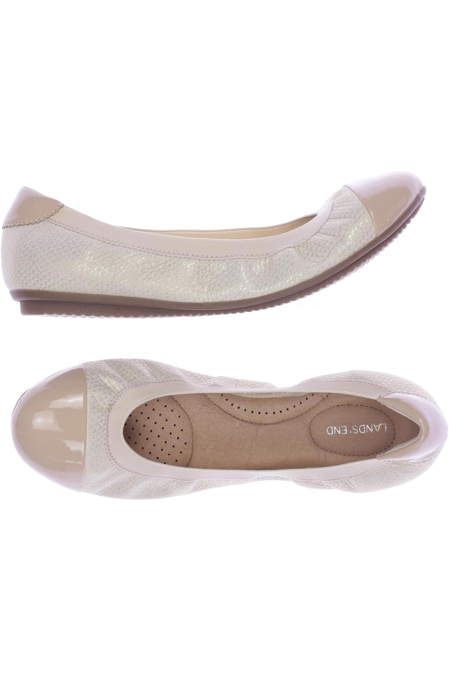 

Lands End Damen Ballerinas, cremeweiß, Gr. 40