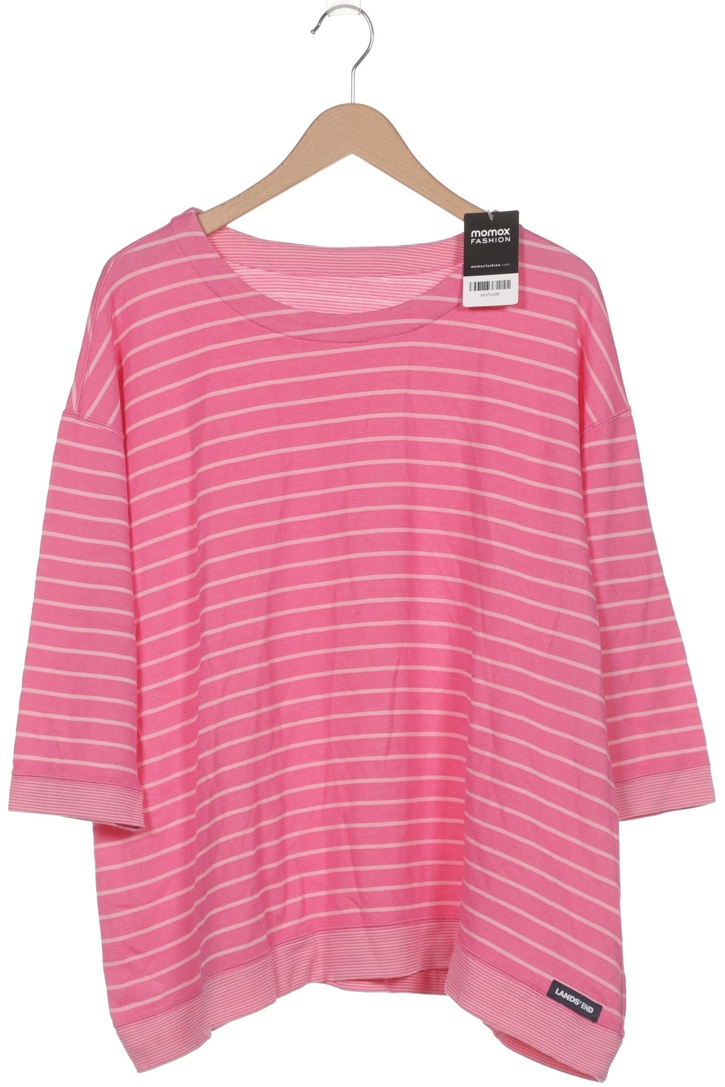 

Lands End Damen Langarmshirt, pink, Gr. 52
