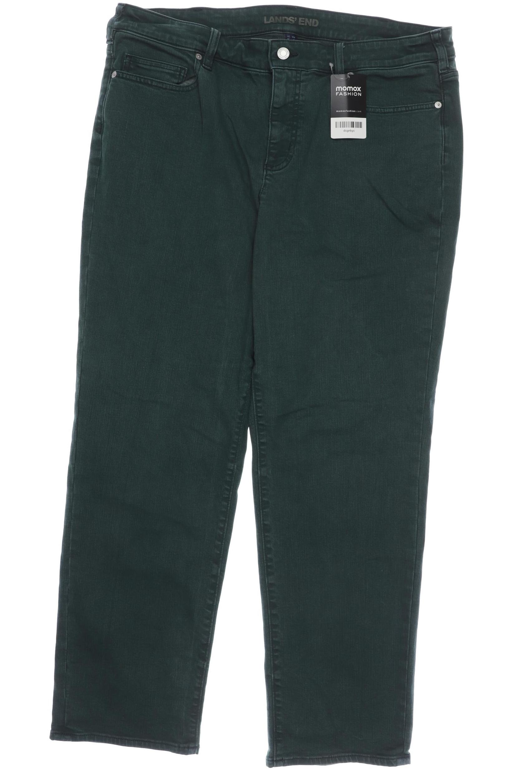 

Lands End Damen Jeans, grün, Gr. 50