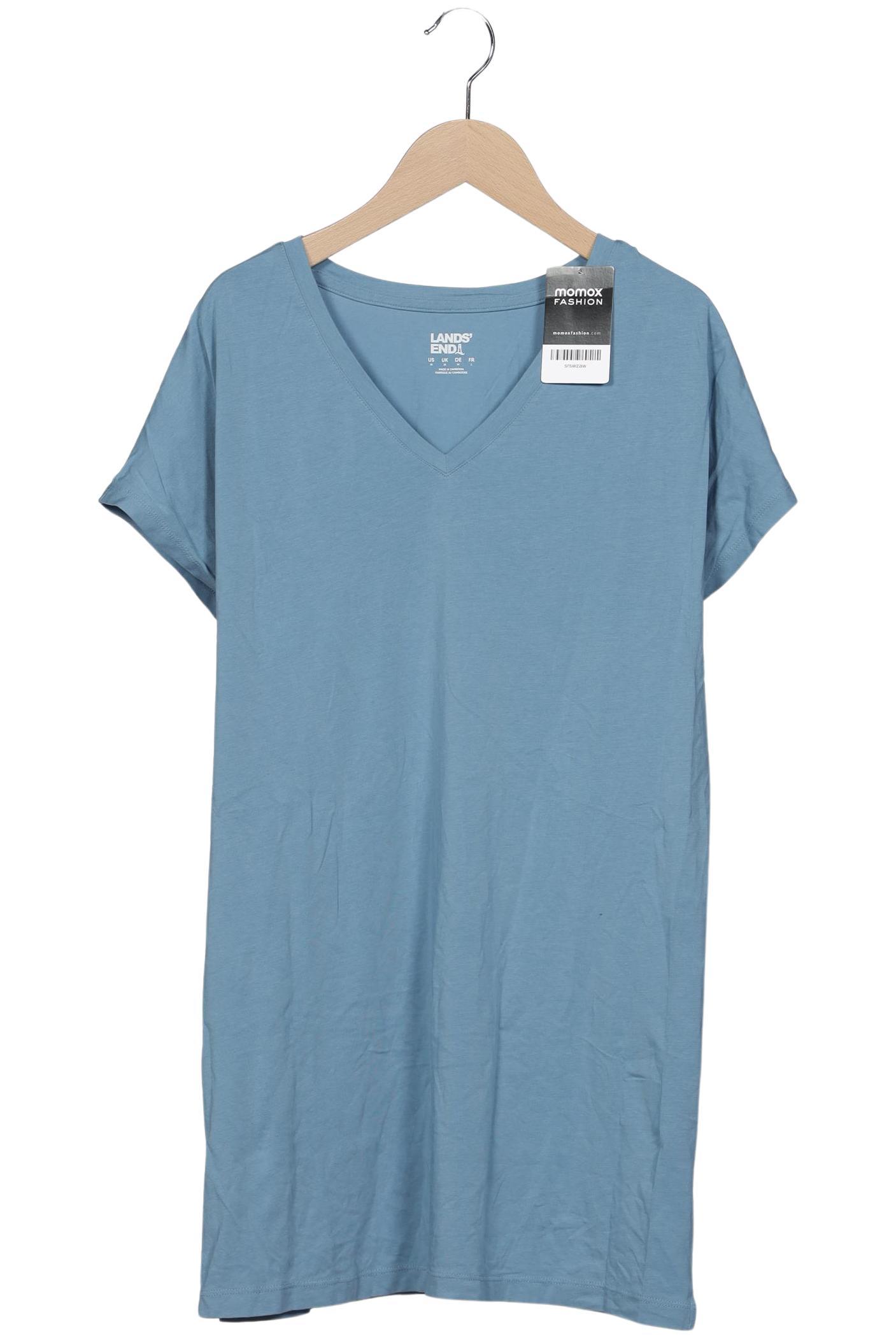 

Lands End Damen T-Shirt, blau, Gr. 38