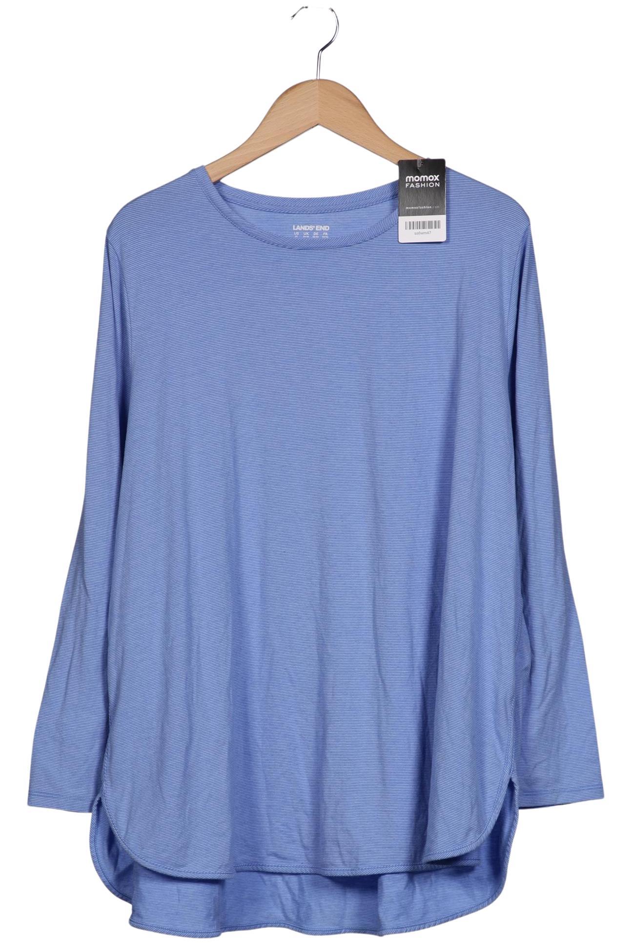

Lands End Damen Langarmshirt, hellblau, Gr. 52