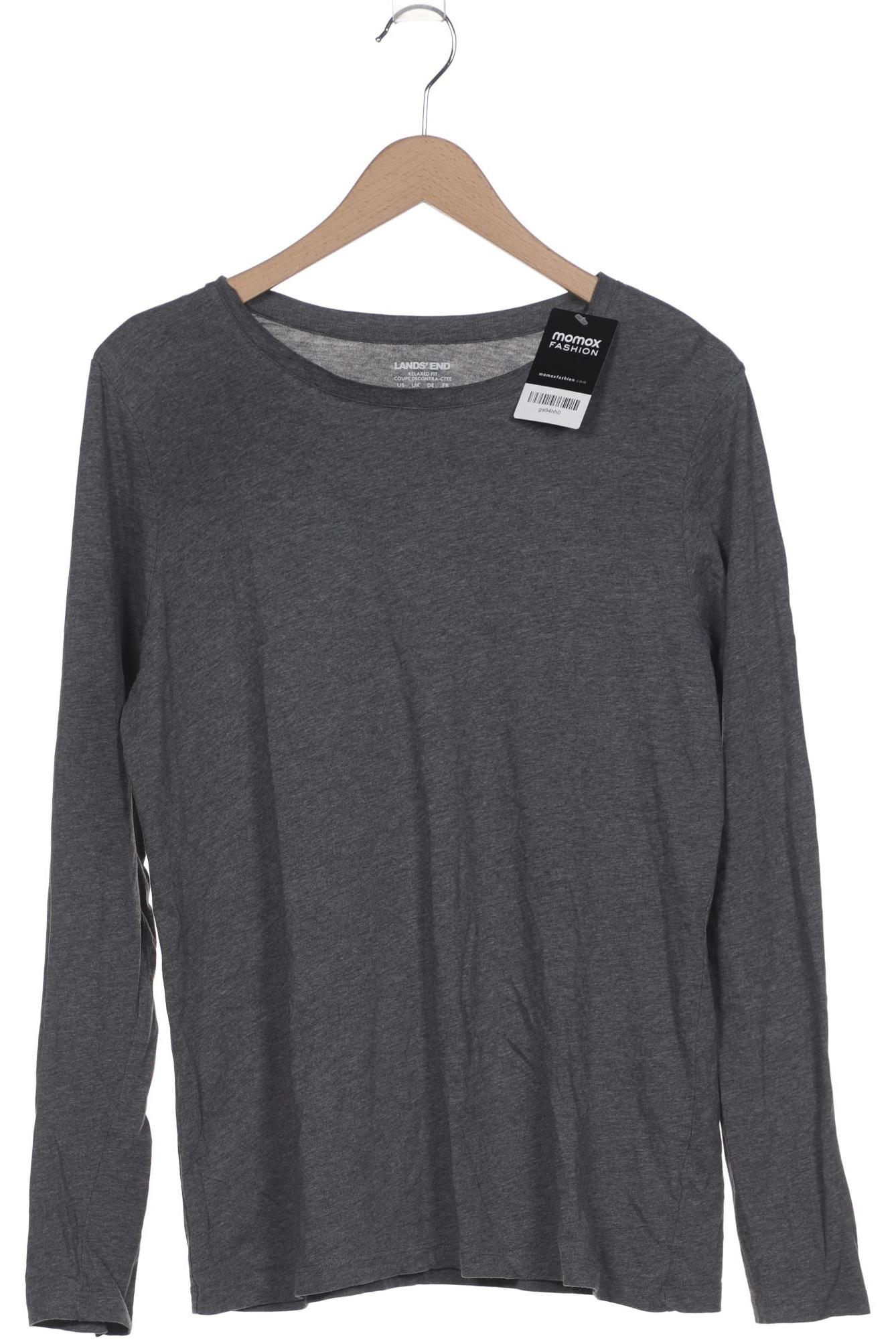 

Lands End Damen Langarmshirt, grau, Gr. 38