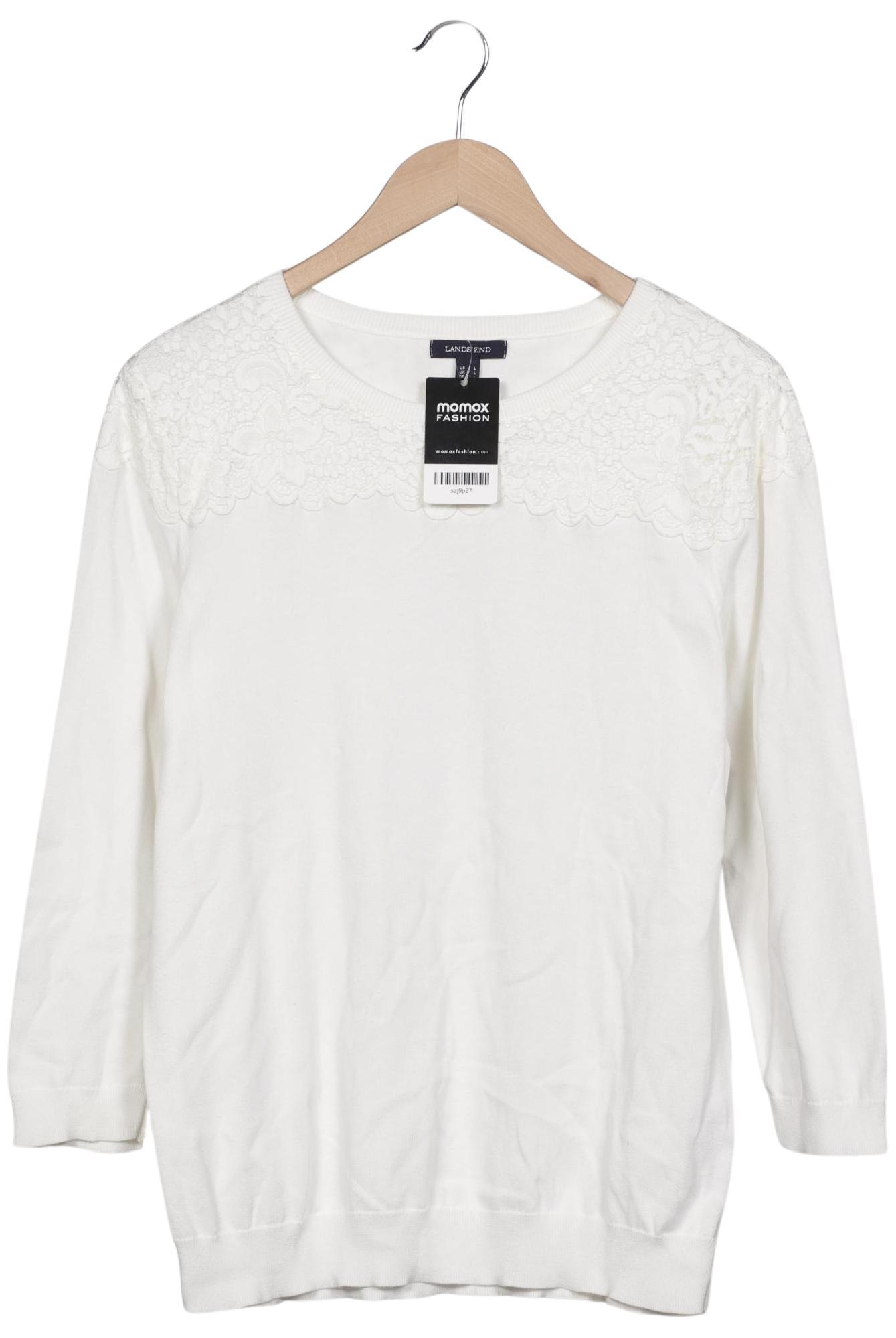 

Lands End Damen Pullover, weiß, Gr. 42