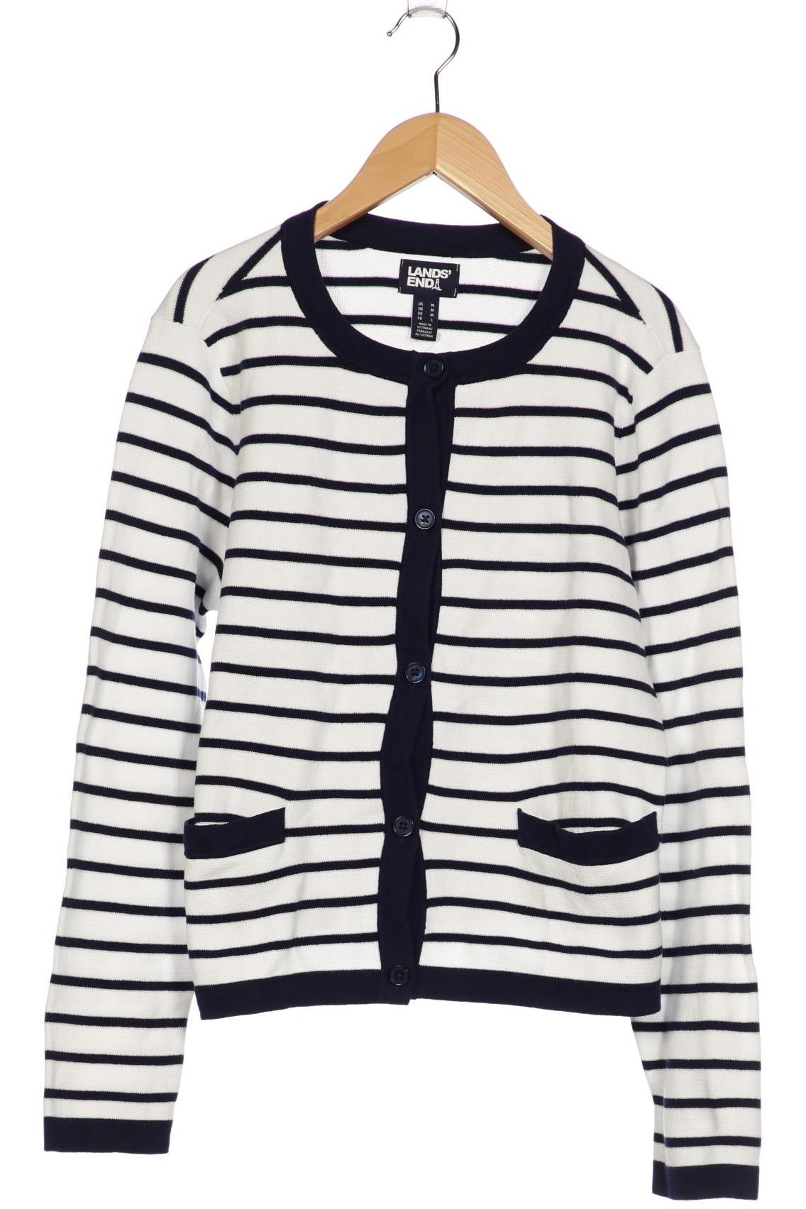 

Lands End Damen Strickjacke, weiß, Gr. 38
