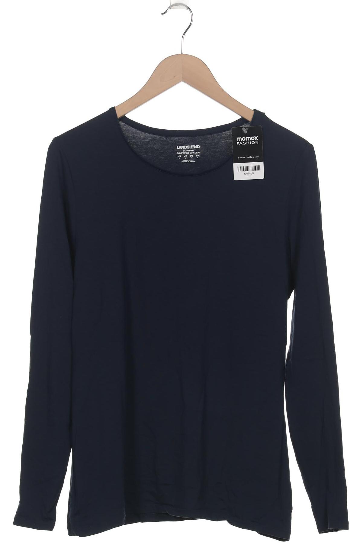 

Lands End Damen Langarmshirt, marineblau, Gr. 42