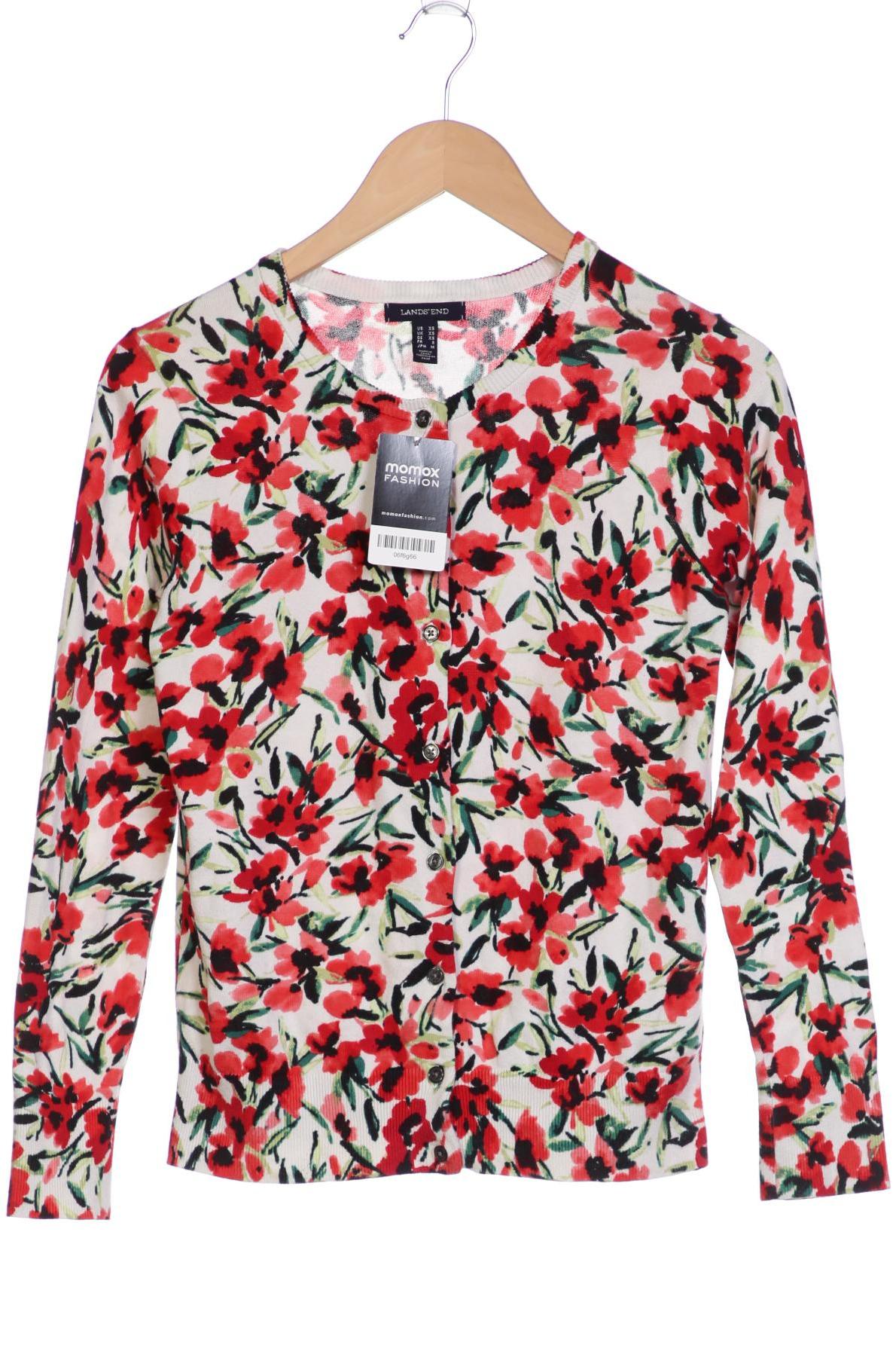 

Lands End Damen Strickjacke, weiß, Gr. 34
