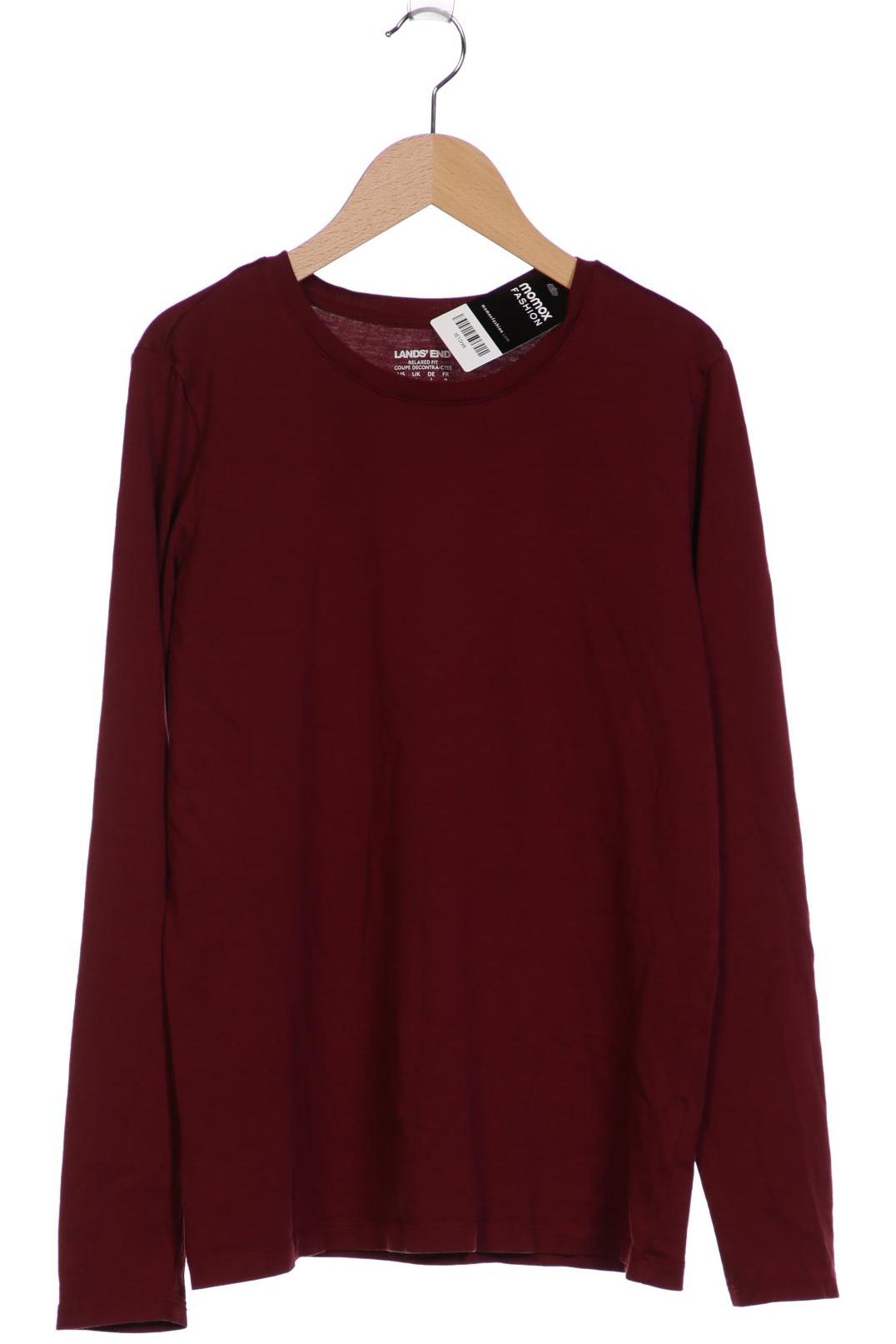 

Lands End Damen Langarmshirt, bordeaux, Gr. 36