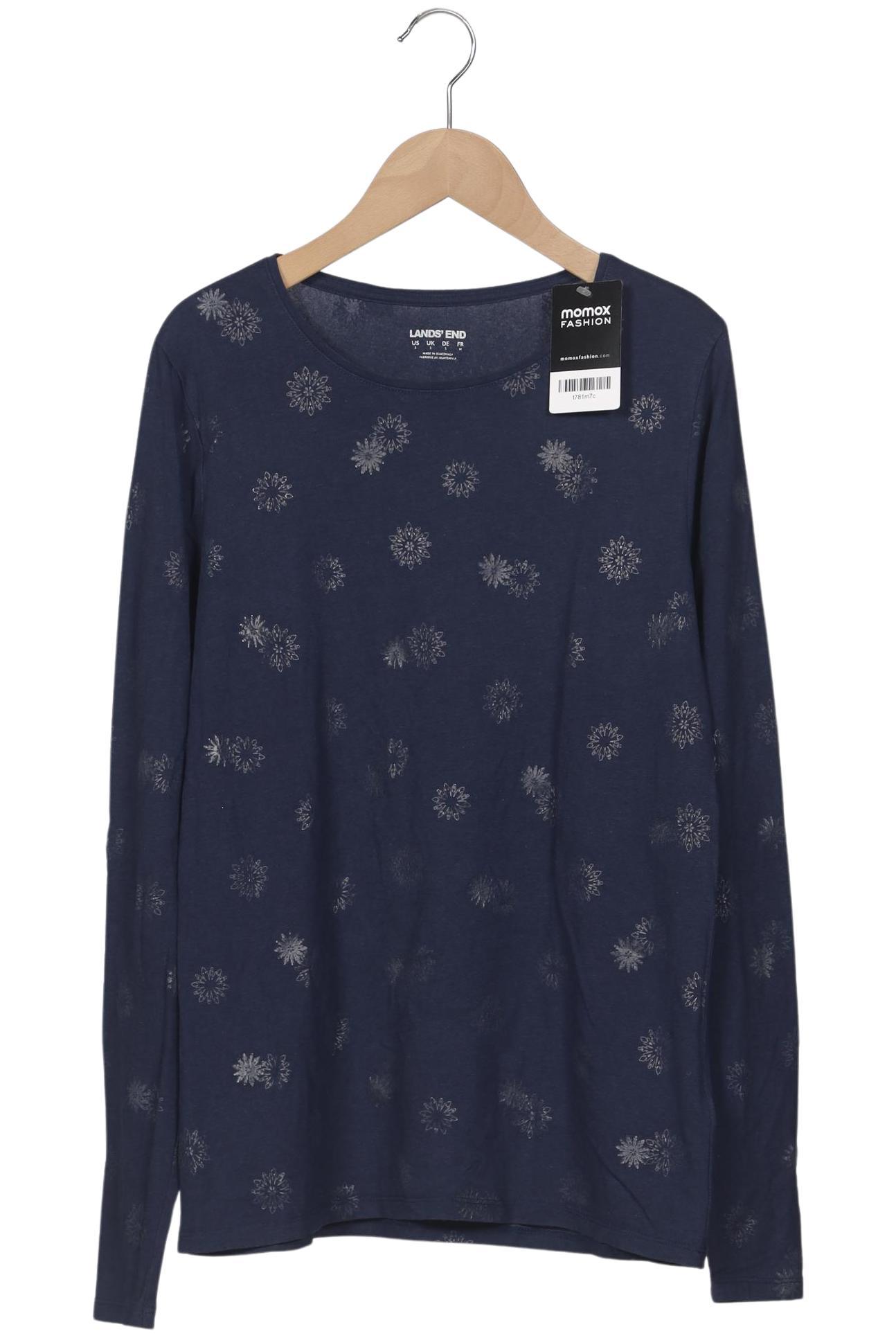 

Lands End Damen Langarmshirt, marineblau, Gr. 36