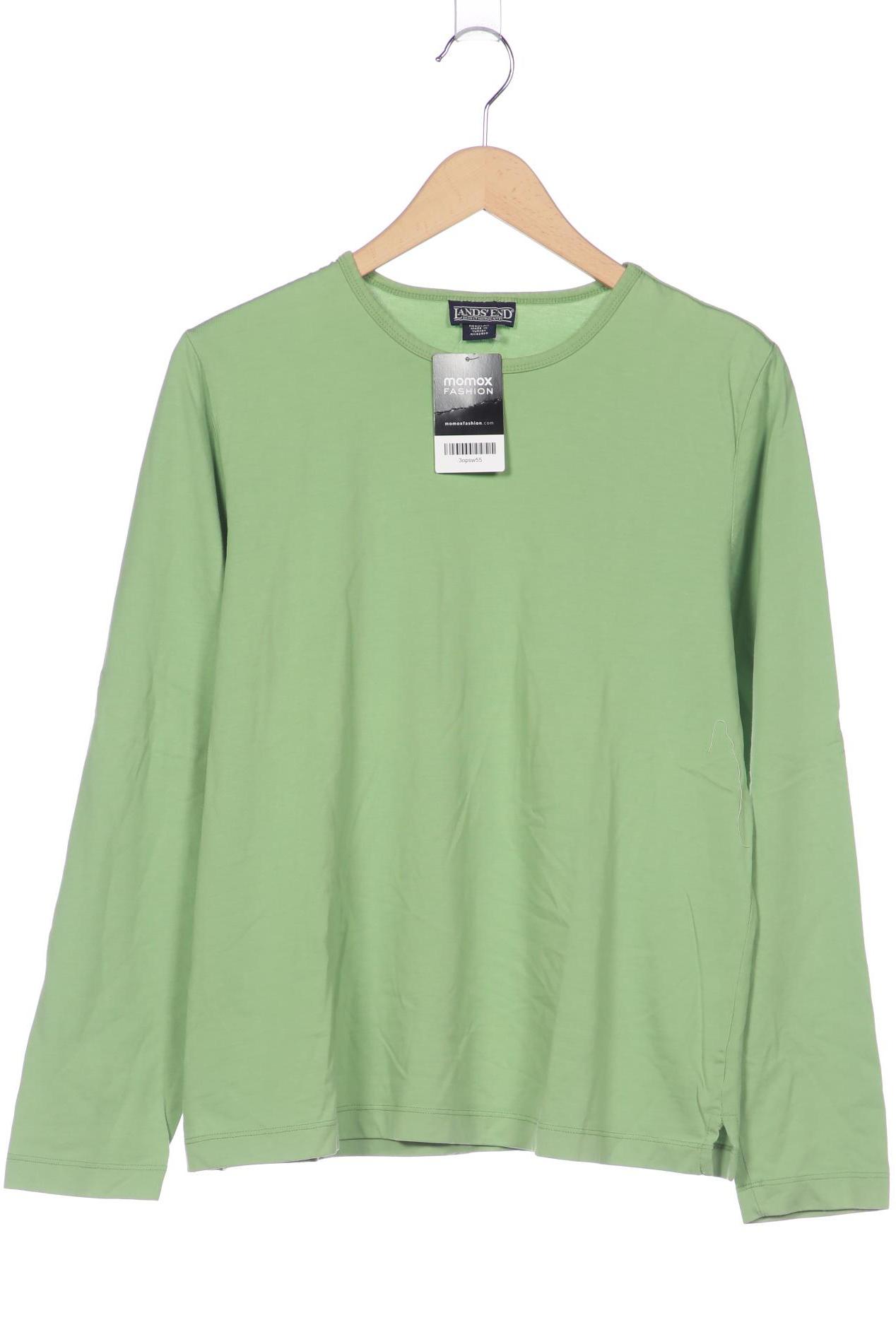 

Lands End Damen Langarmshirt, hellgrün, Gr. 42