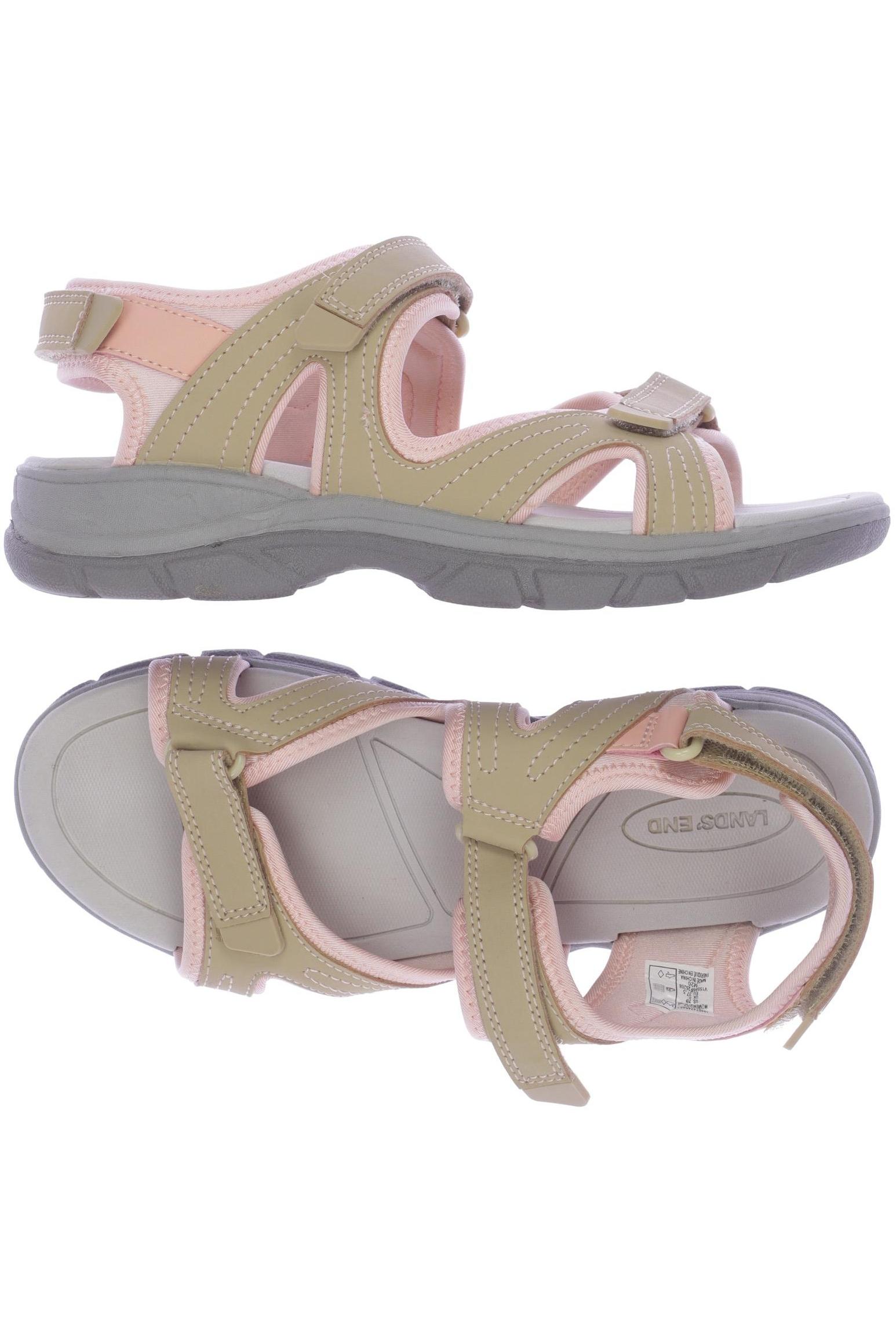 

Lands End Damen Sandale, beige, Gr. 37.5