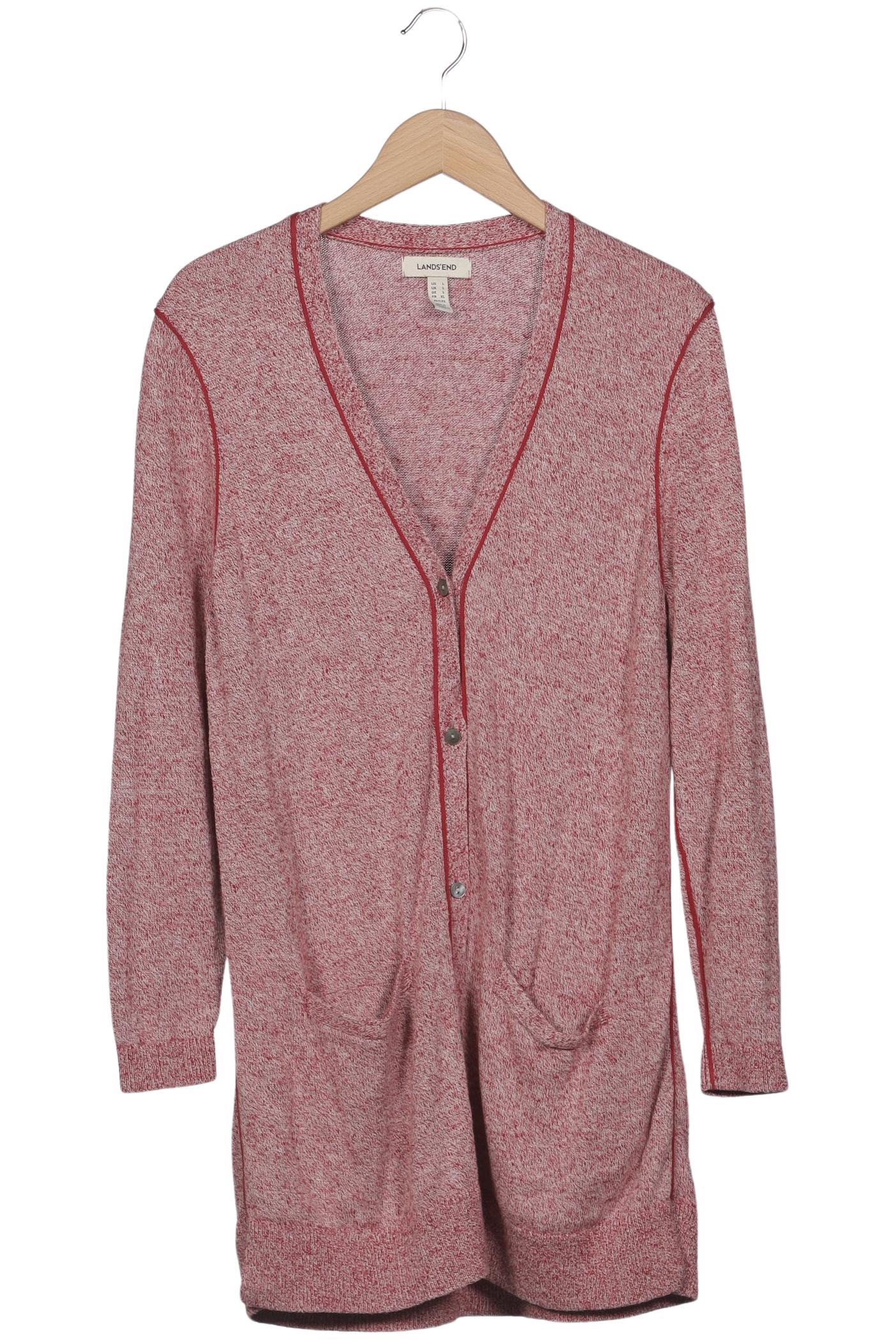 

Lands End Damen Strickjacke, rot, Gr. 42