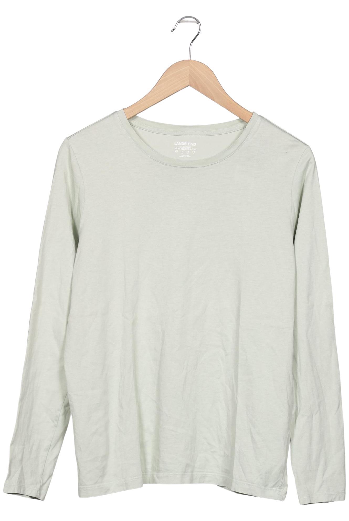 

Lands End Damen Langarmshirt, grün, Gr. 38