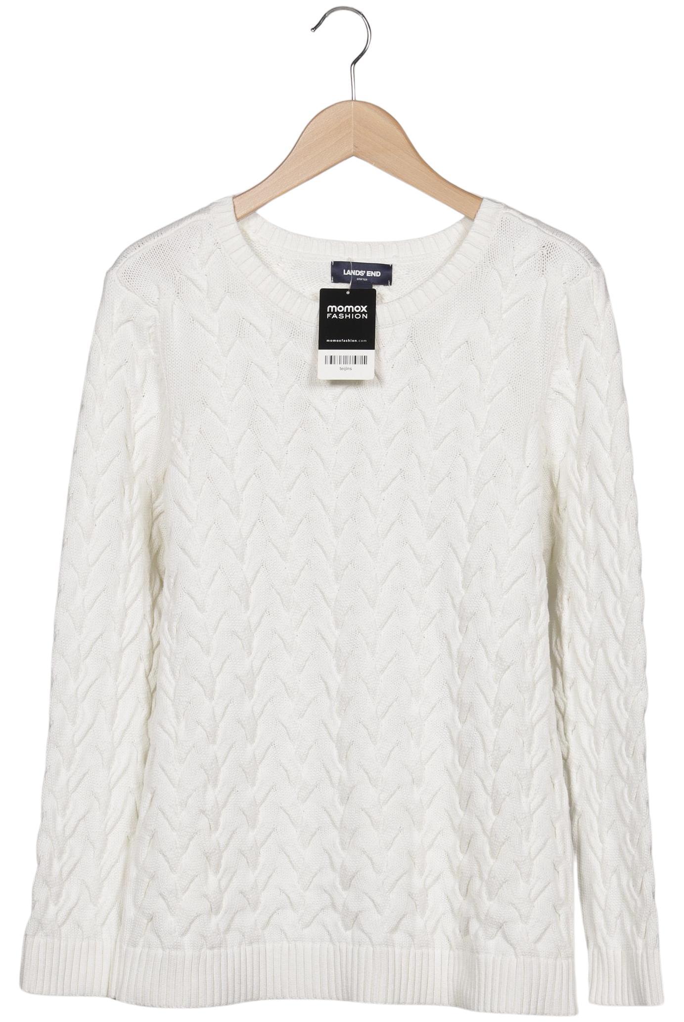 

Lands End Damen Pullover, weiß, Gr. 42