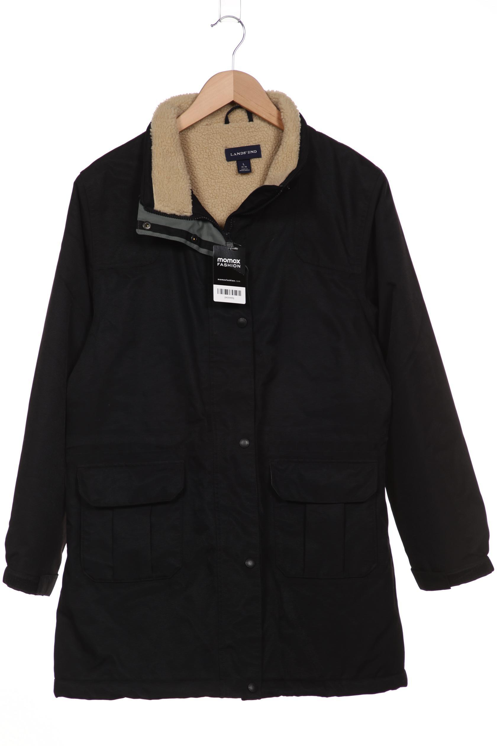 

Lands End Damen Mantel, schwarz, Gr. 14