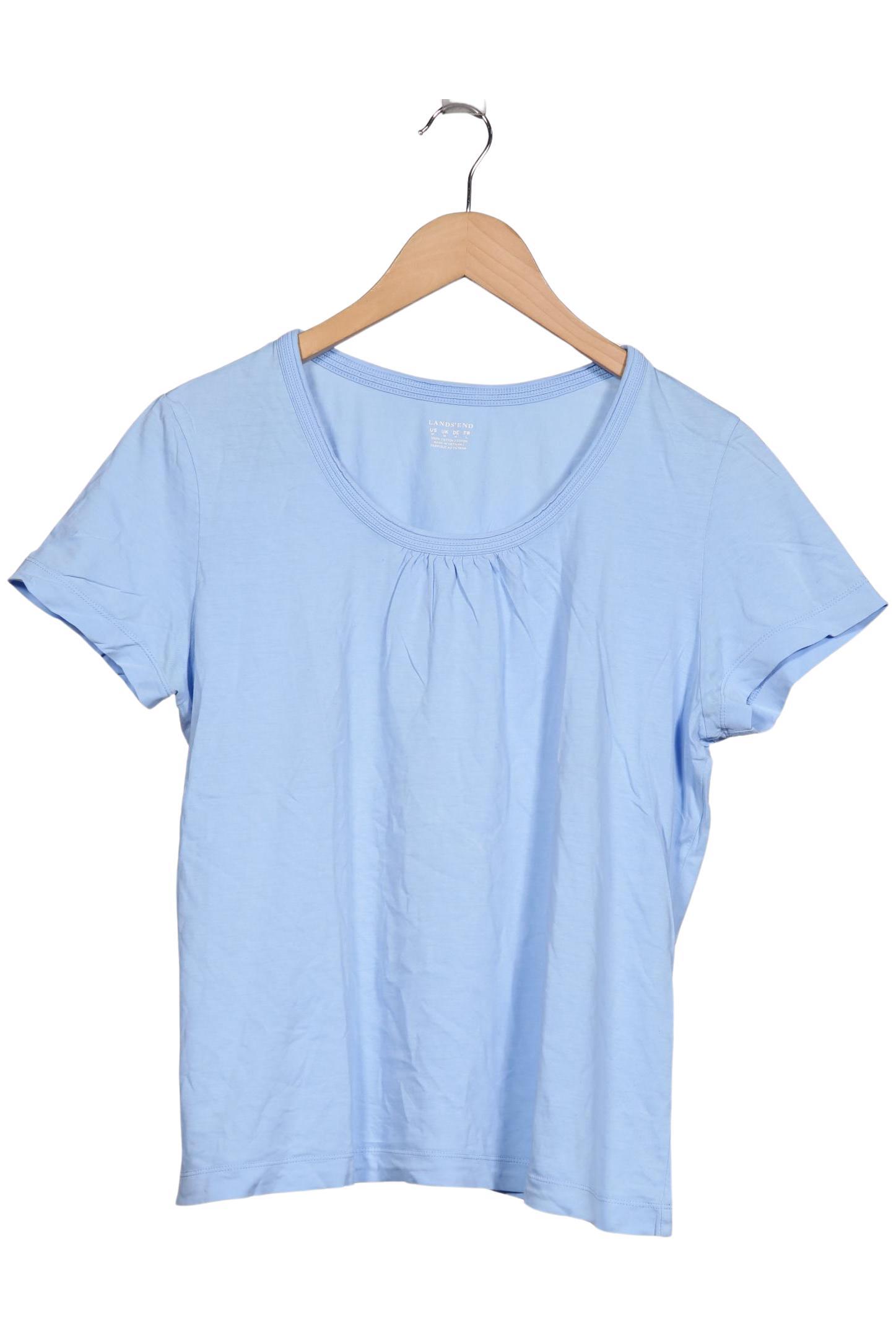

Lands End Damen T-Shirt, blau, Gr. 38