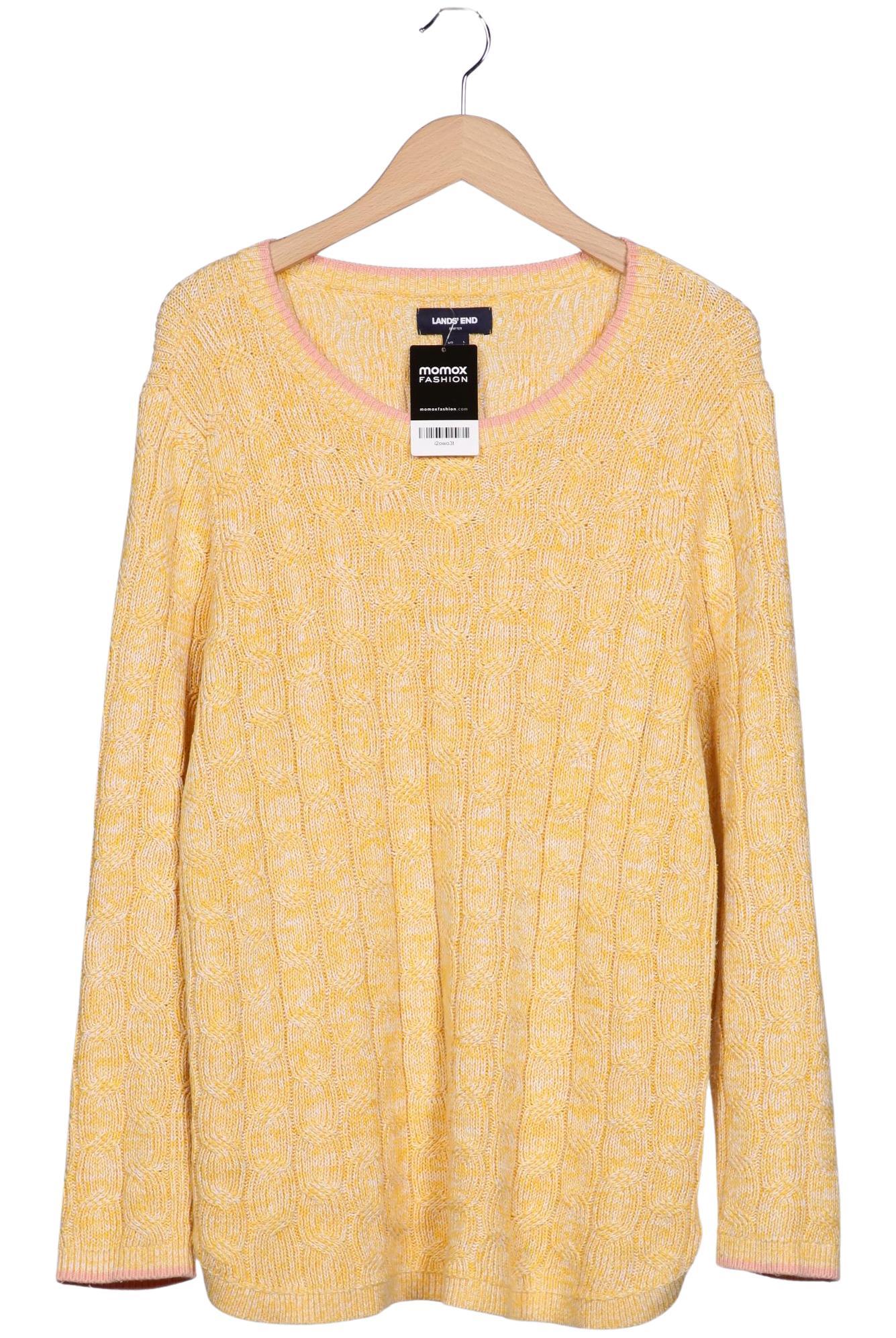 

Lands End Damen Pullover, gelb, Gr. 42
