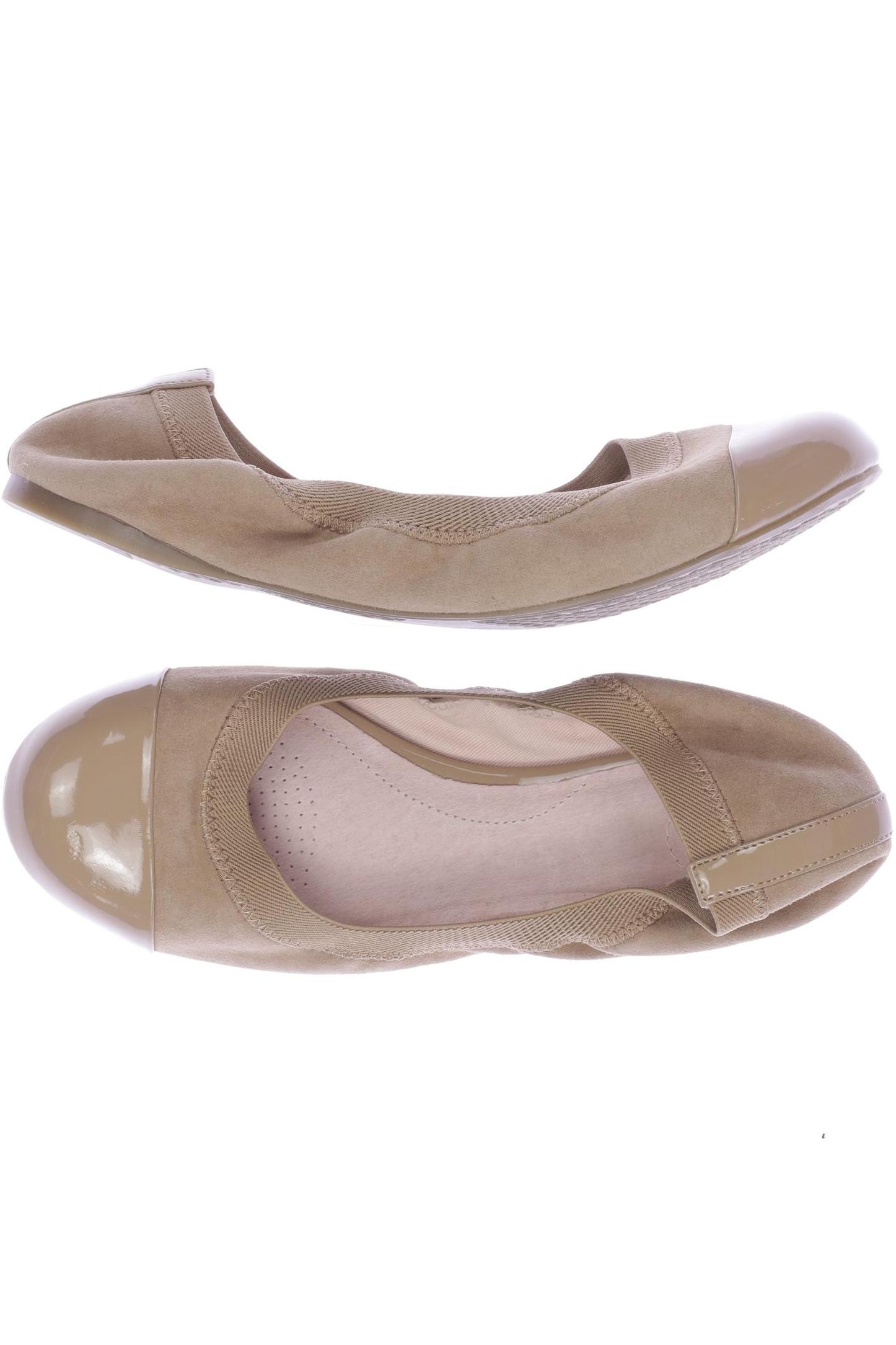 

Lands End Damen Ballerinas, beige, Gr. 38