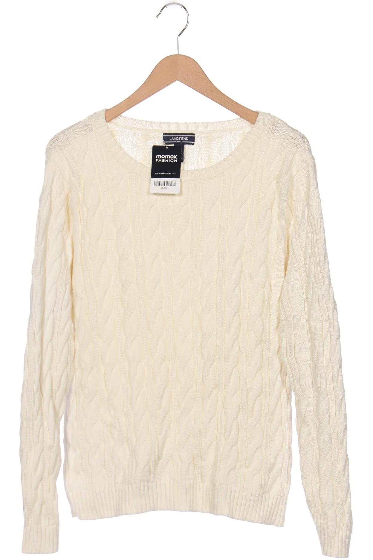 

Lands End Damen Pullover, weiß, Gr. 44