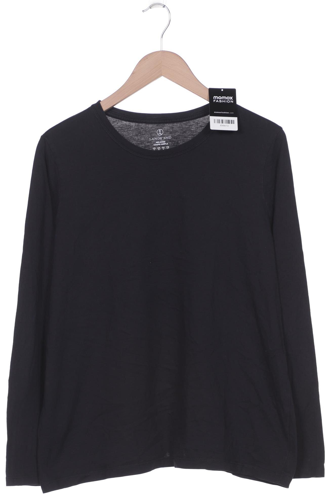 

Lands End Damen Langarmshirt, schwarz, Gr. 44