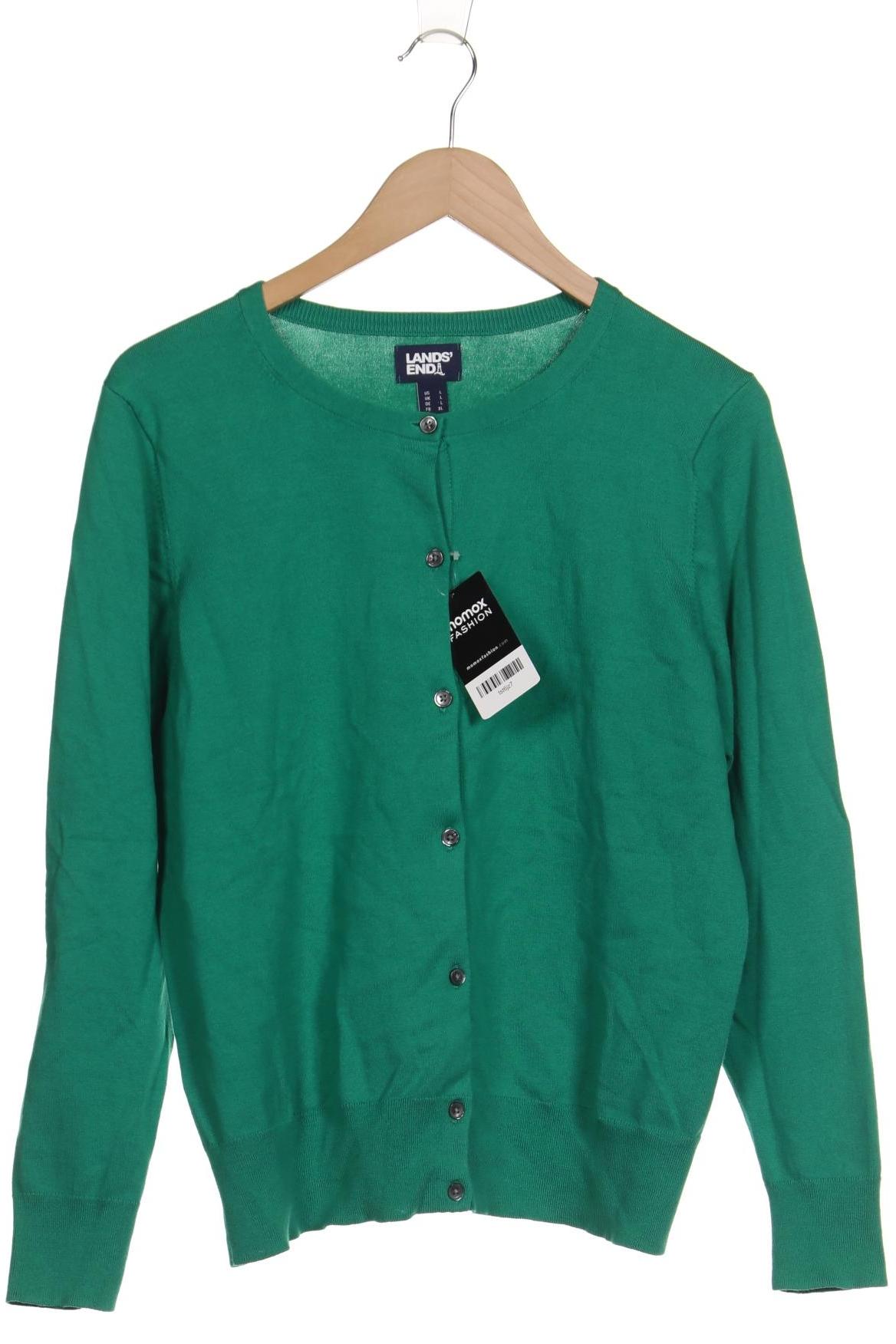 

Lands End Damen Strickjacke, grün, Gr. 42