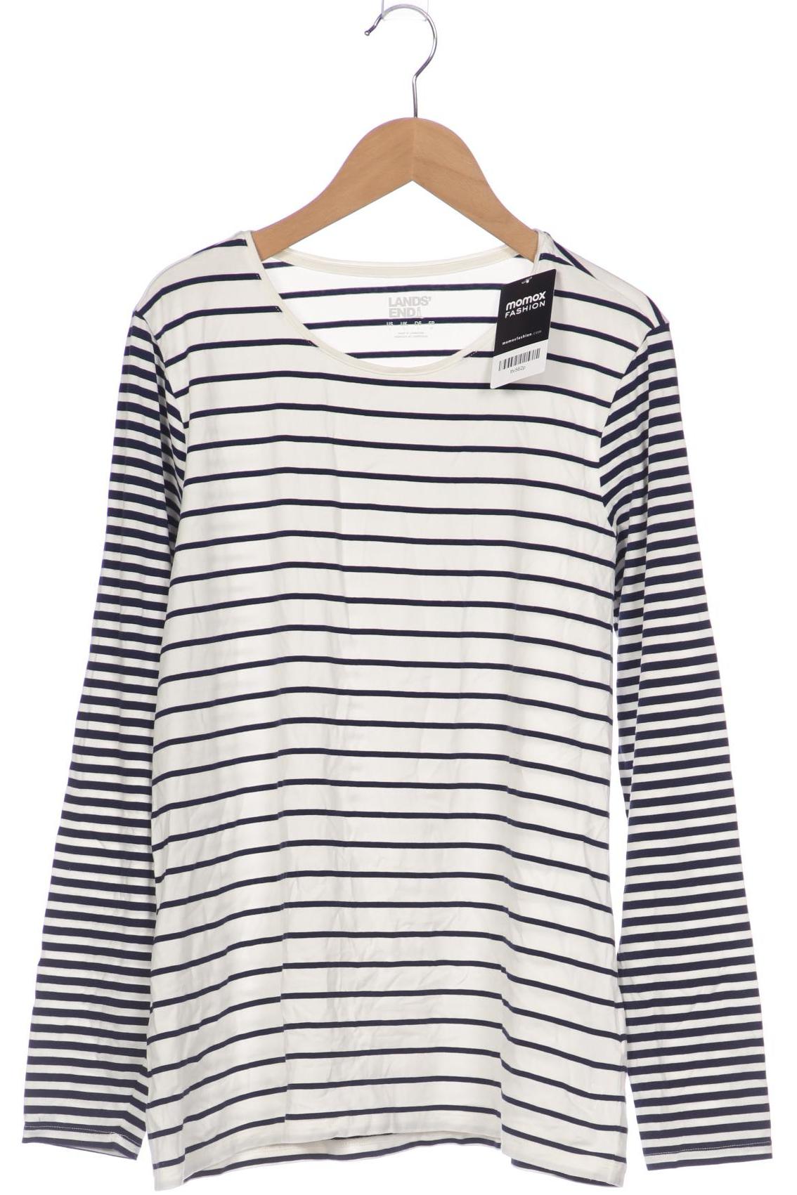 

Lands End Damen Langarmshirt, weiß, Gr. 42