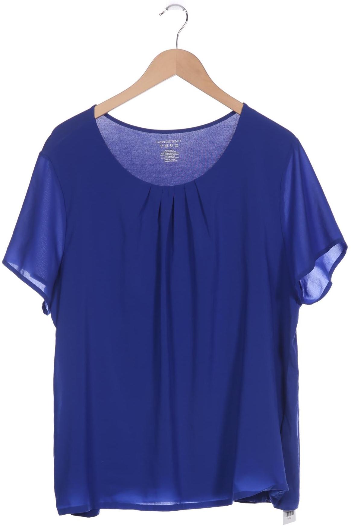 

Lands End Damen T-Shirt, blau, Gr. 50
