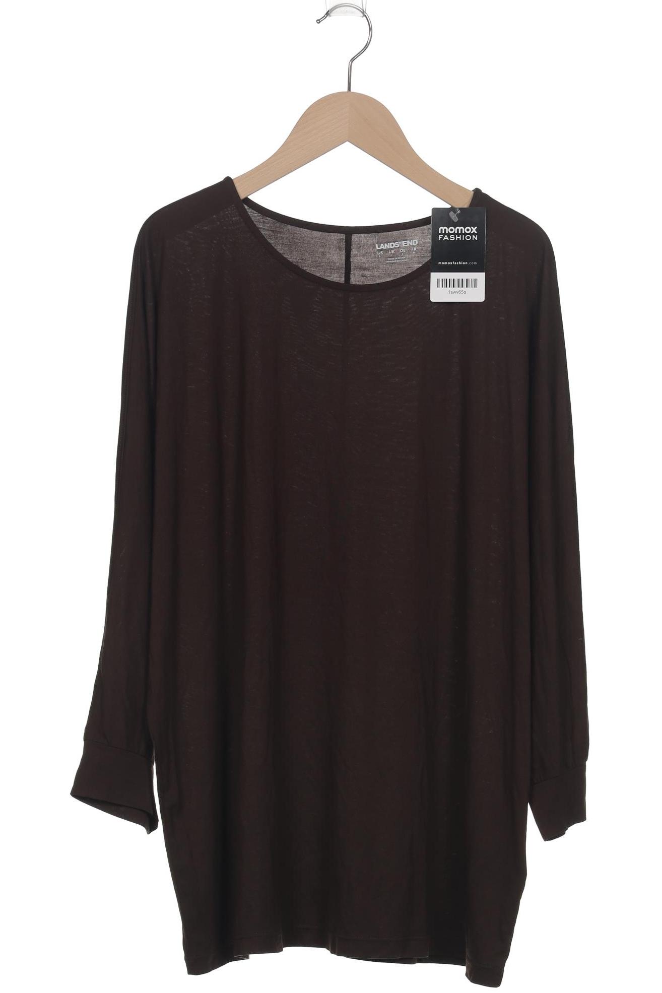 

Lands End Damen Langarmshirt, braun, Gr. 42