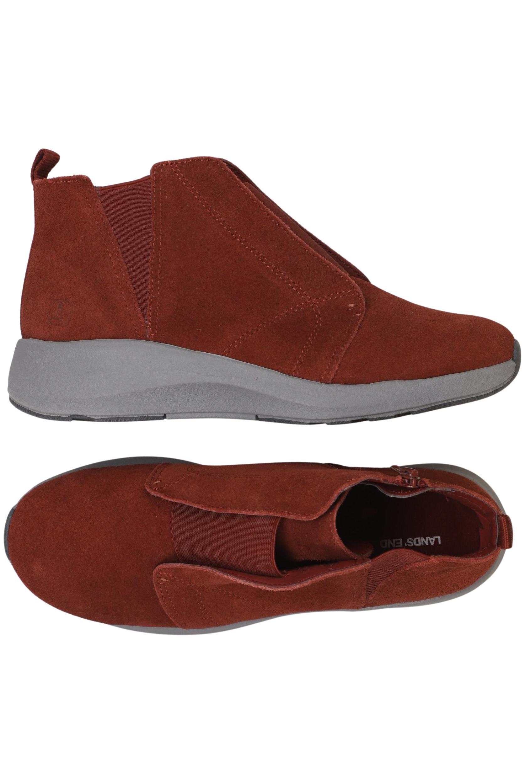 

Lands End Damen Stiefelette, rot, Gr. 39