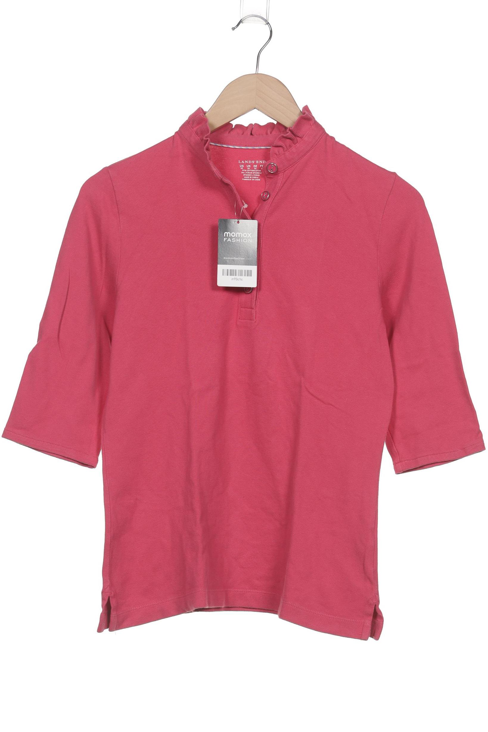 

Lands End Damen Langarmshirt, pink, Gr. 34