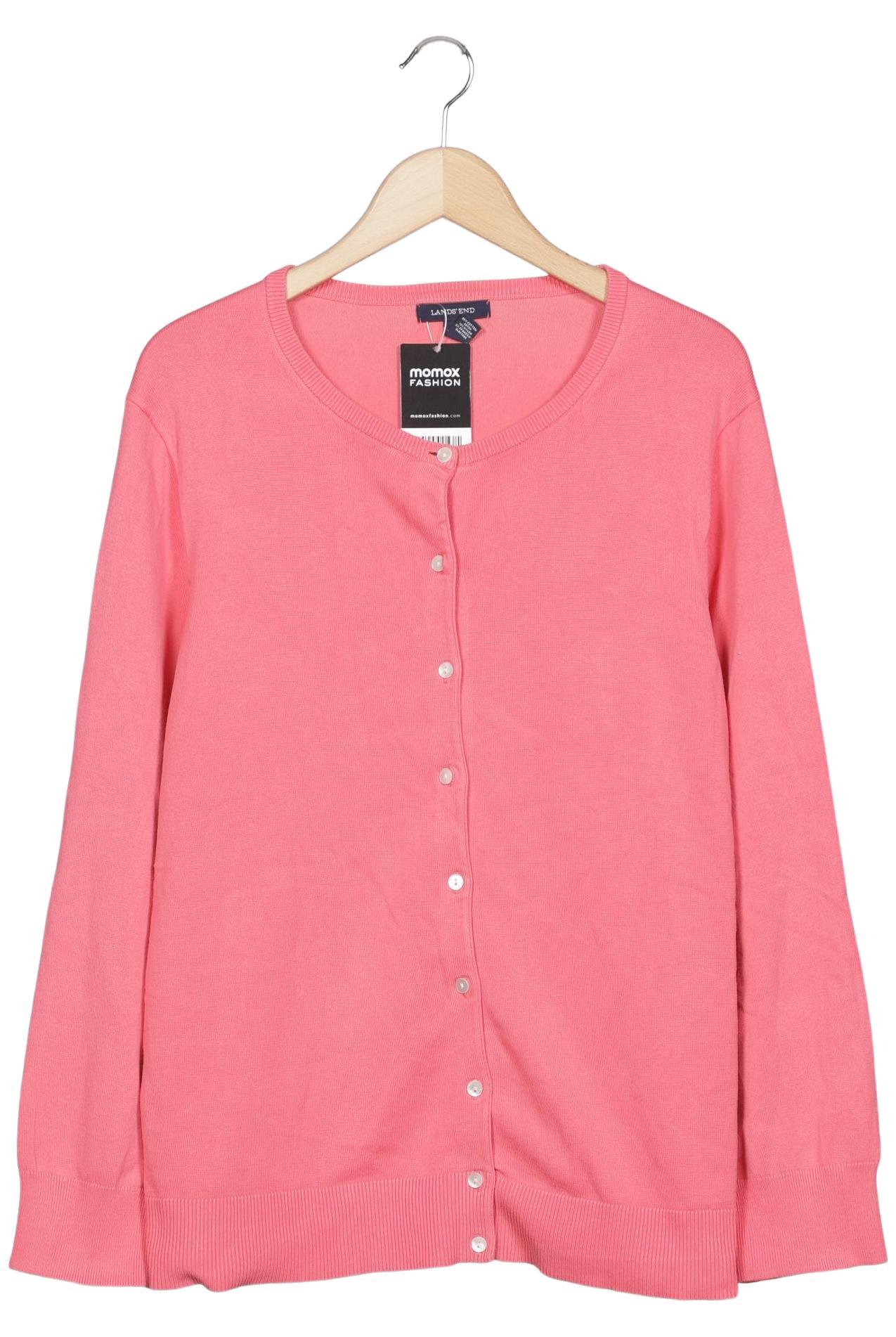 

Lands End Damen Strickjacke, pink, Gr. 46