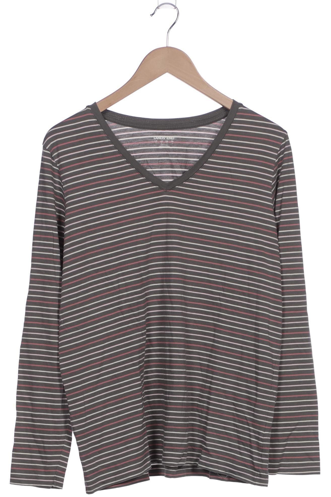 

Lands End Damen Langarmshirt, grau, Gr. 38