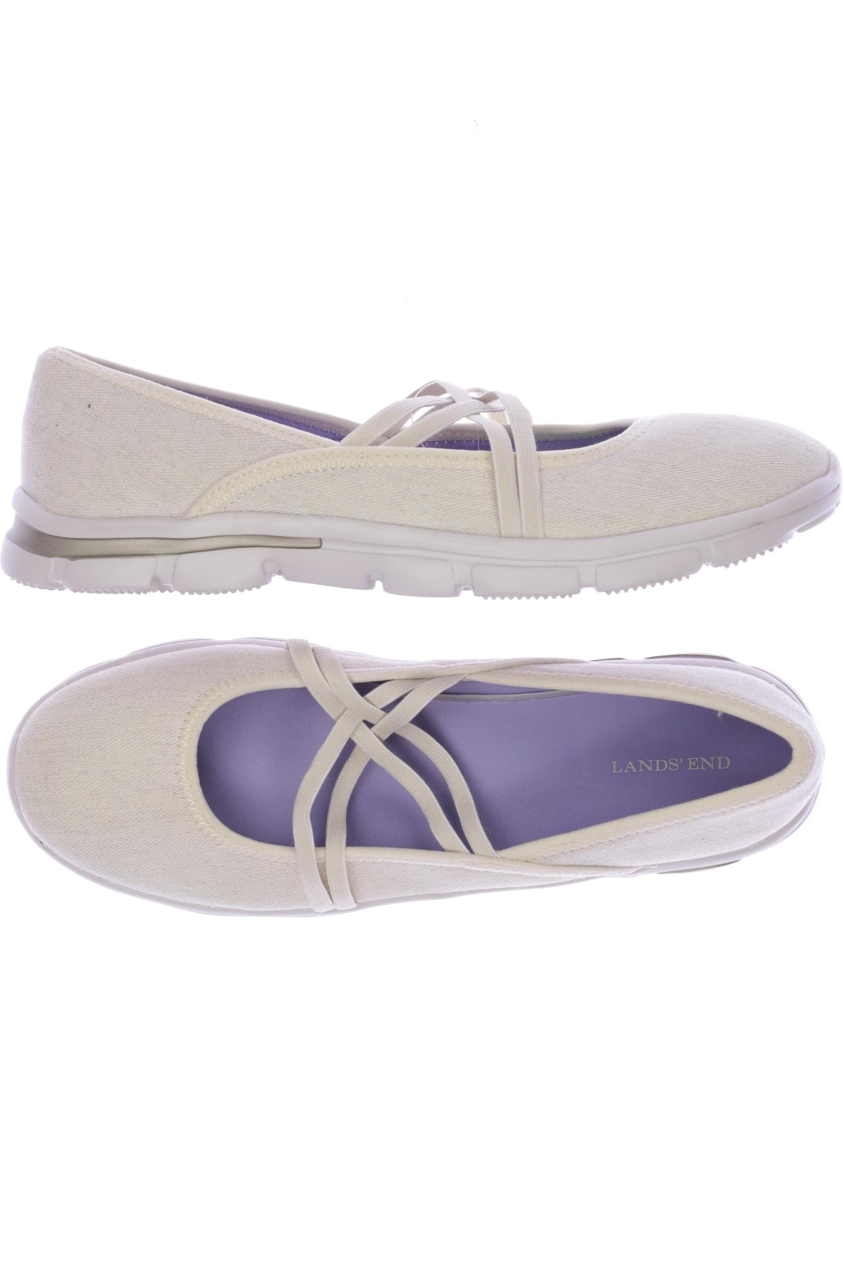 

Lands End Damen Ballerinas, beige, Gr. 42.5