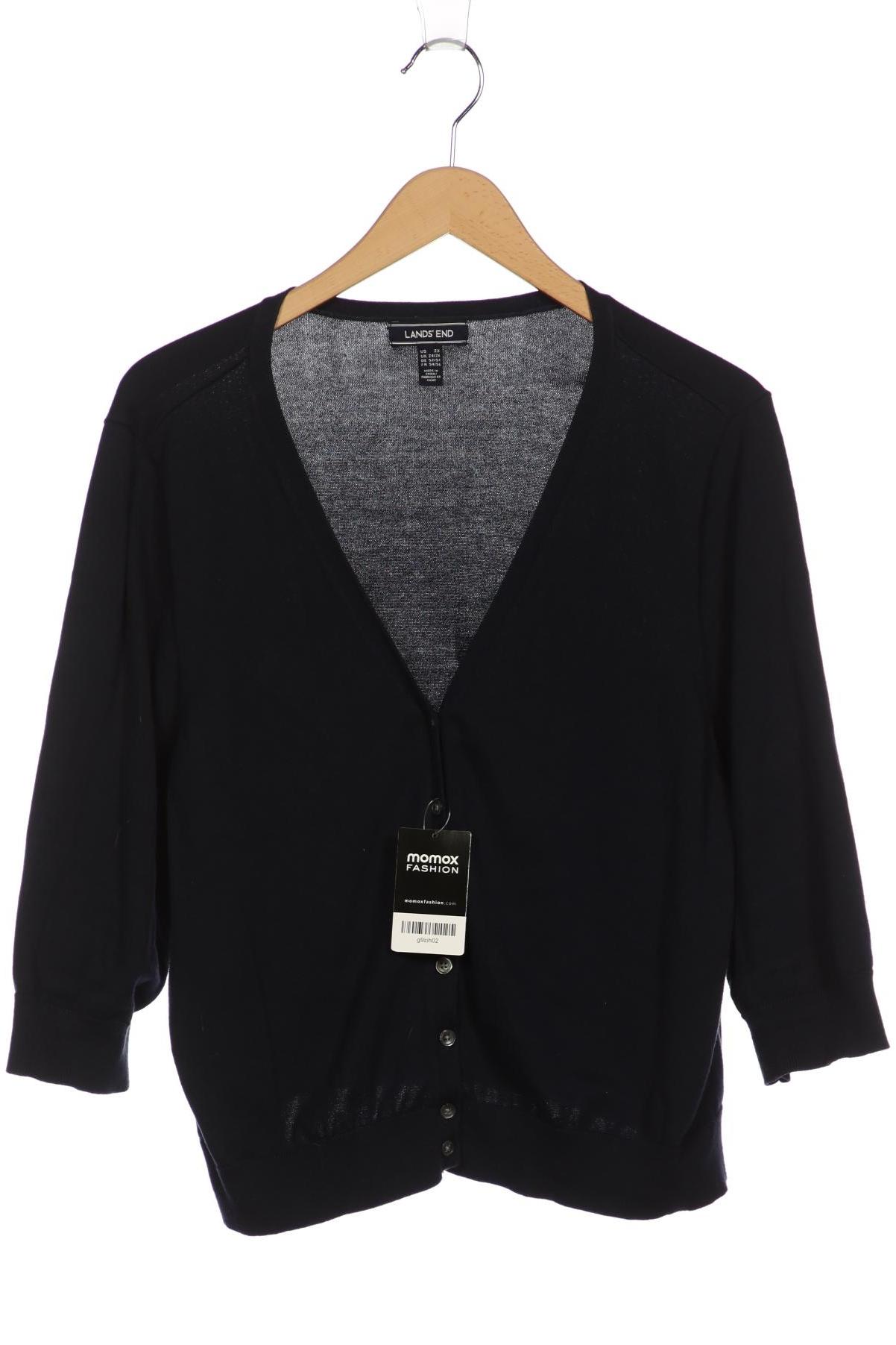 

Lands End Damen Strickjacke, marineblau, Gr. 52
