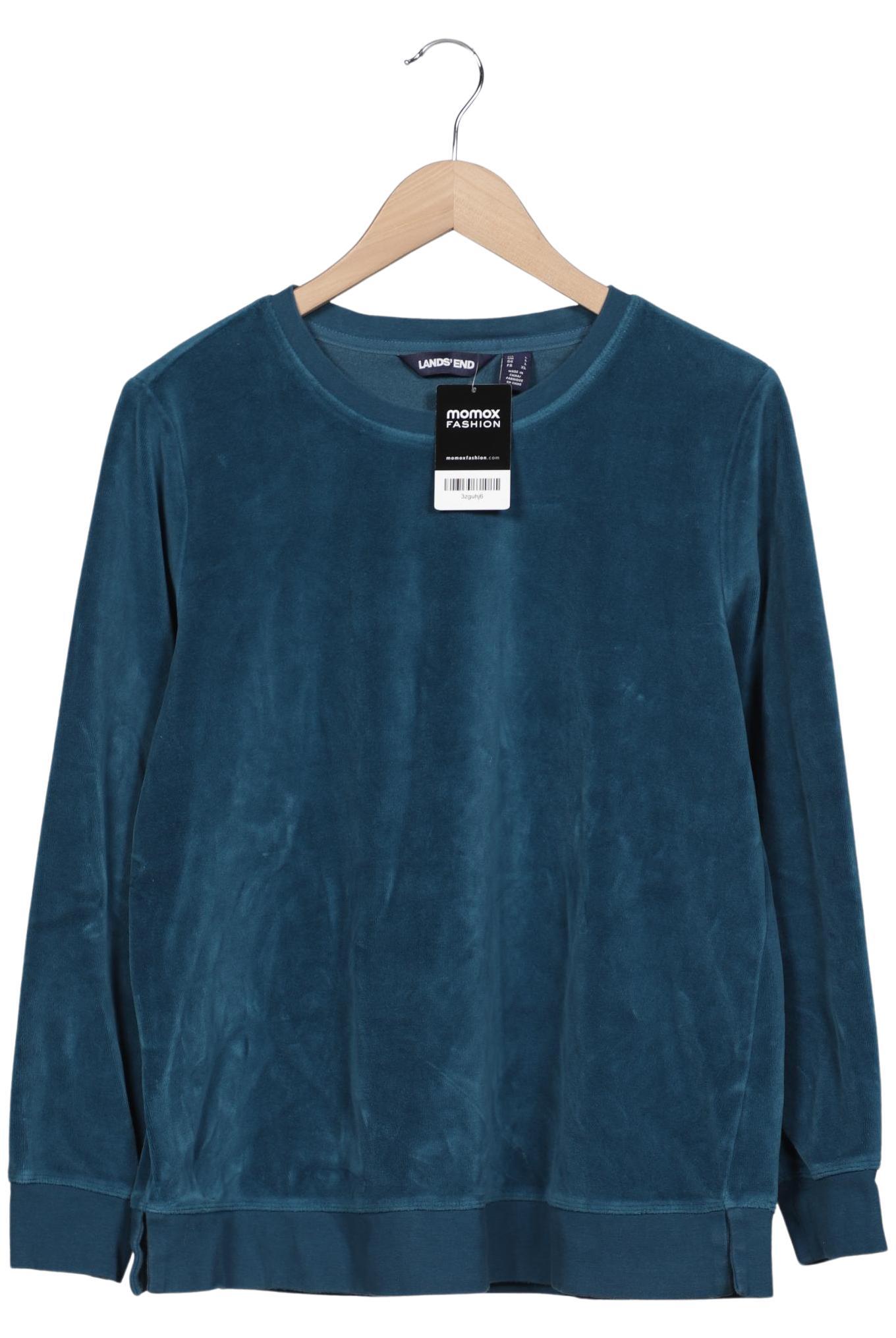 

Lands End Damen Sweatshirt, türkis, Gr. 42