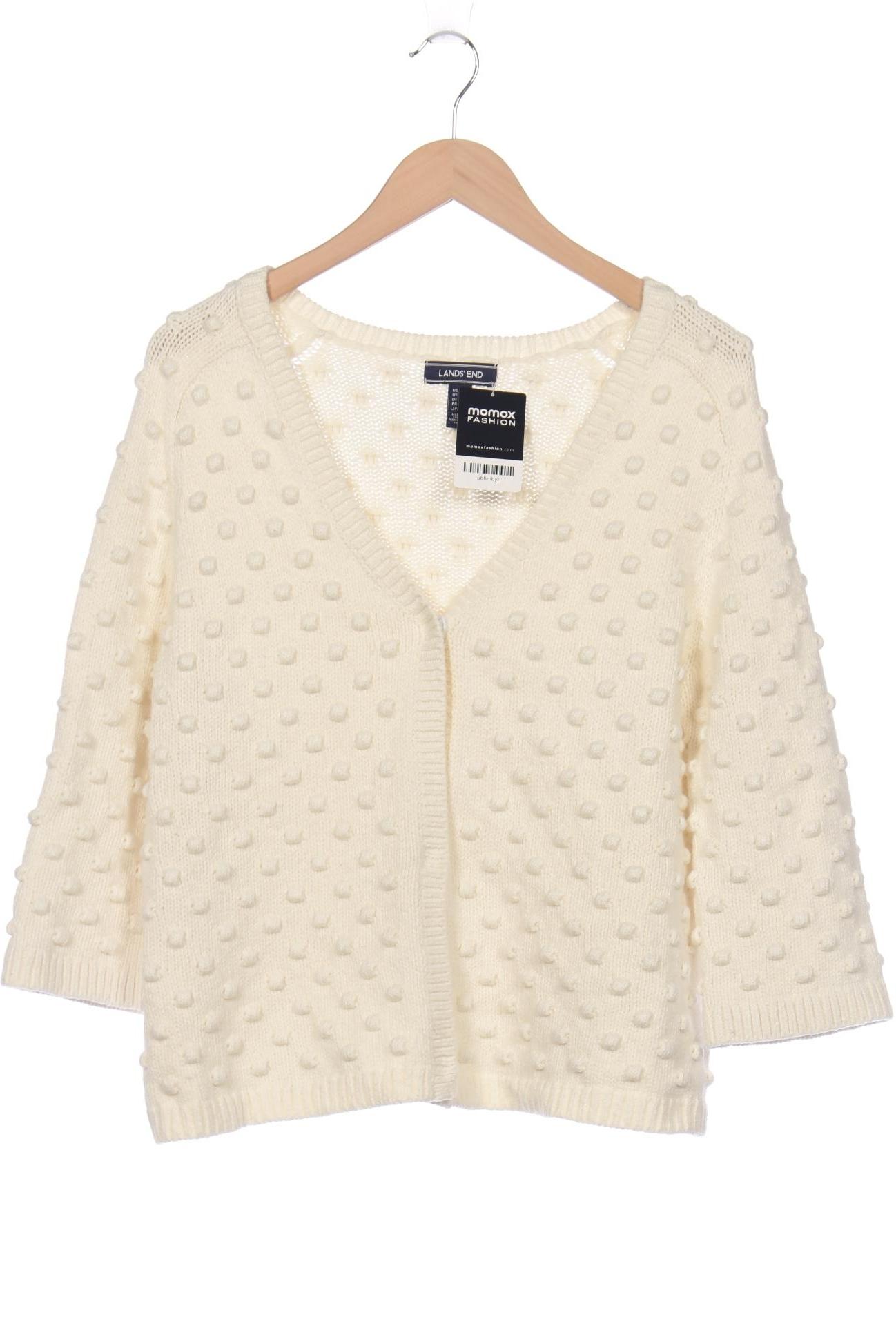 

Lands End Damen Strickjacke, weiß, Gr. 38
