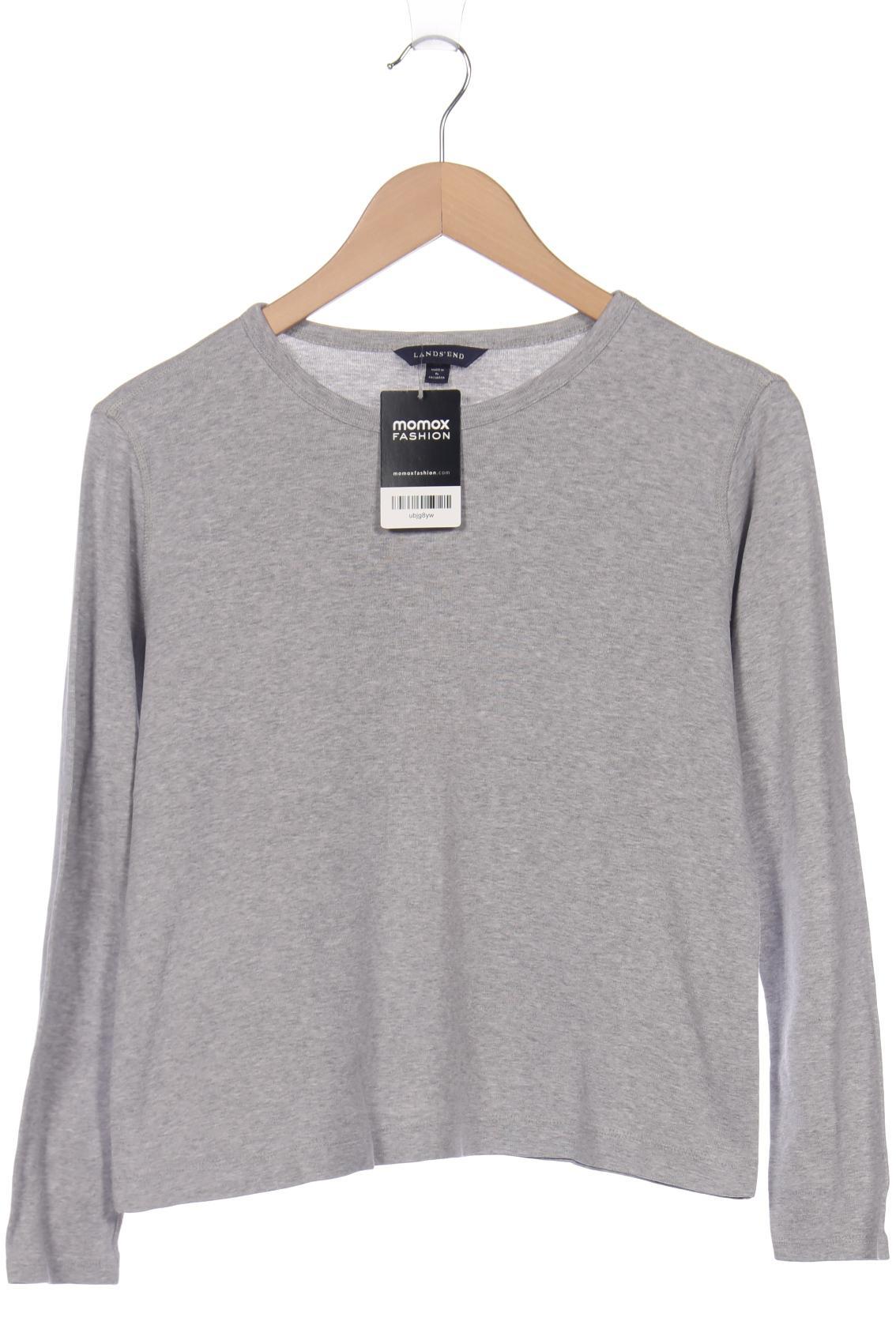 

Lands End Damen Langarmshirt, grau
