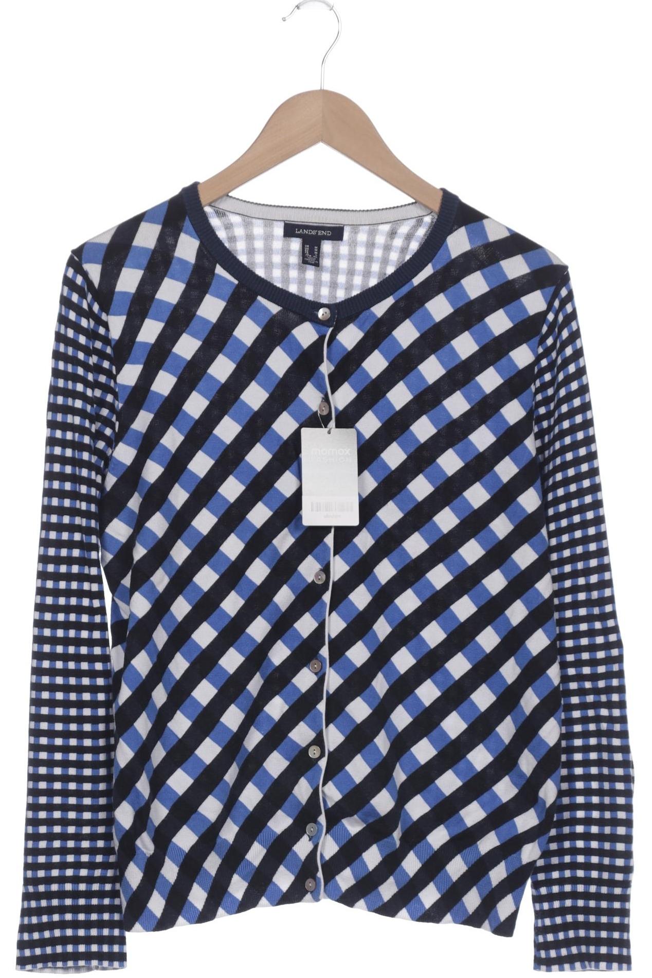 

Lands End Damen Strickjacke, blau, Gr. 38